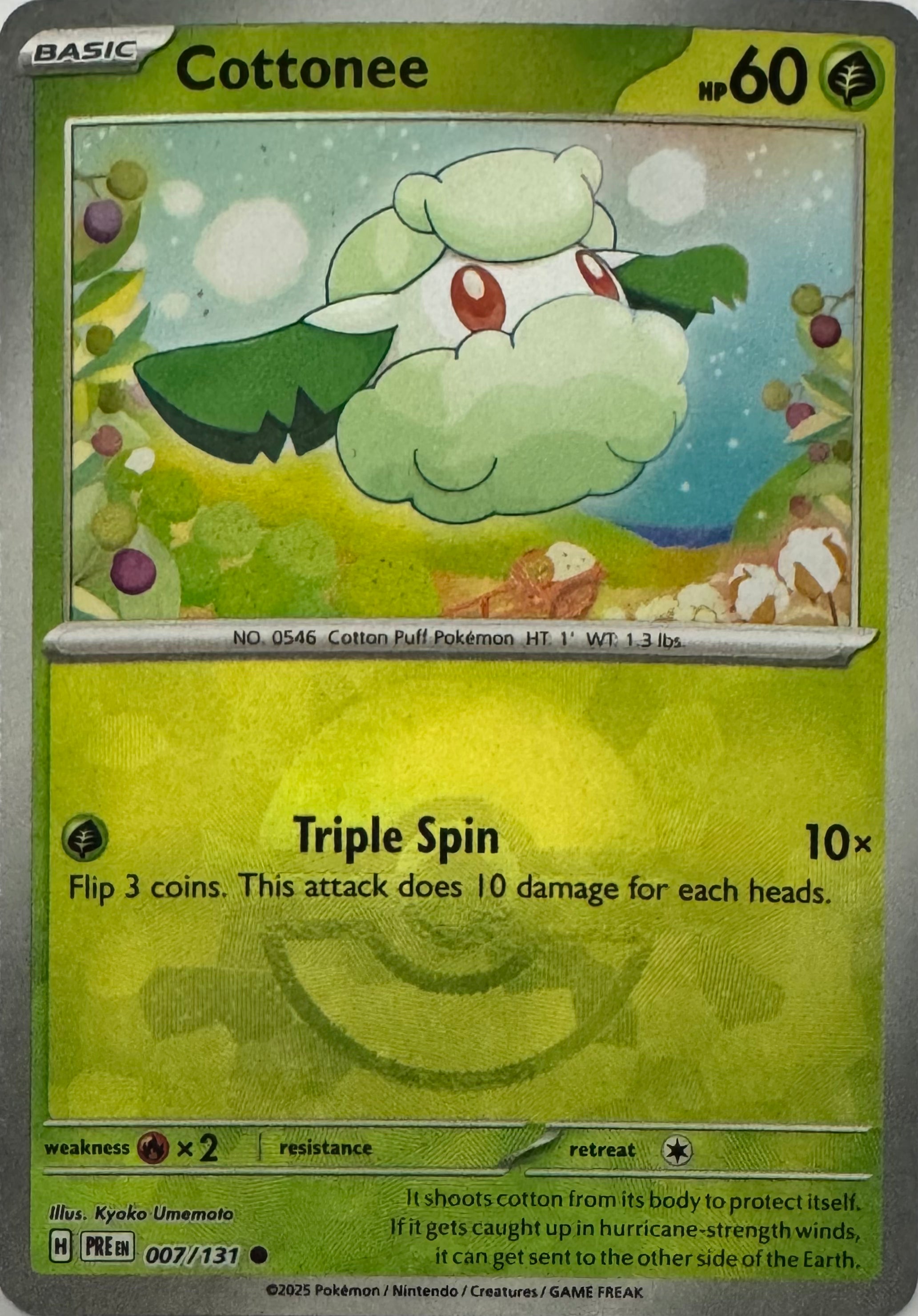 Pokemon Tcg Cottonee 007/131 (Poke Ball)