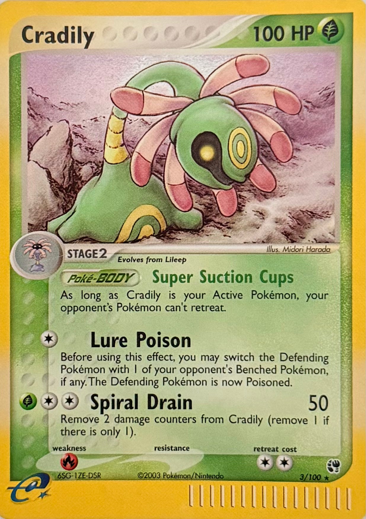 Pokemon Tcg Cradily 3/100 Holo