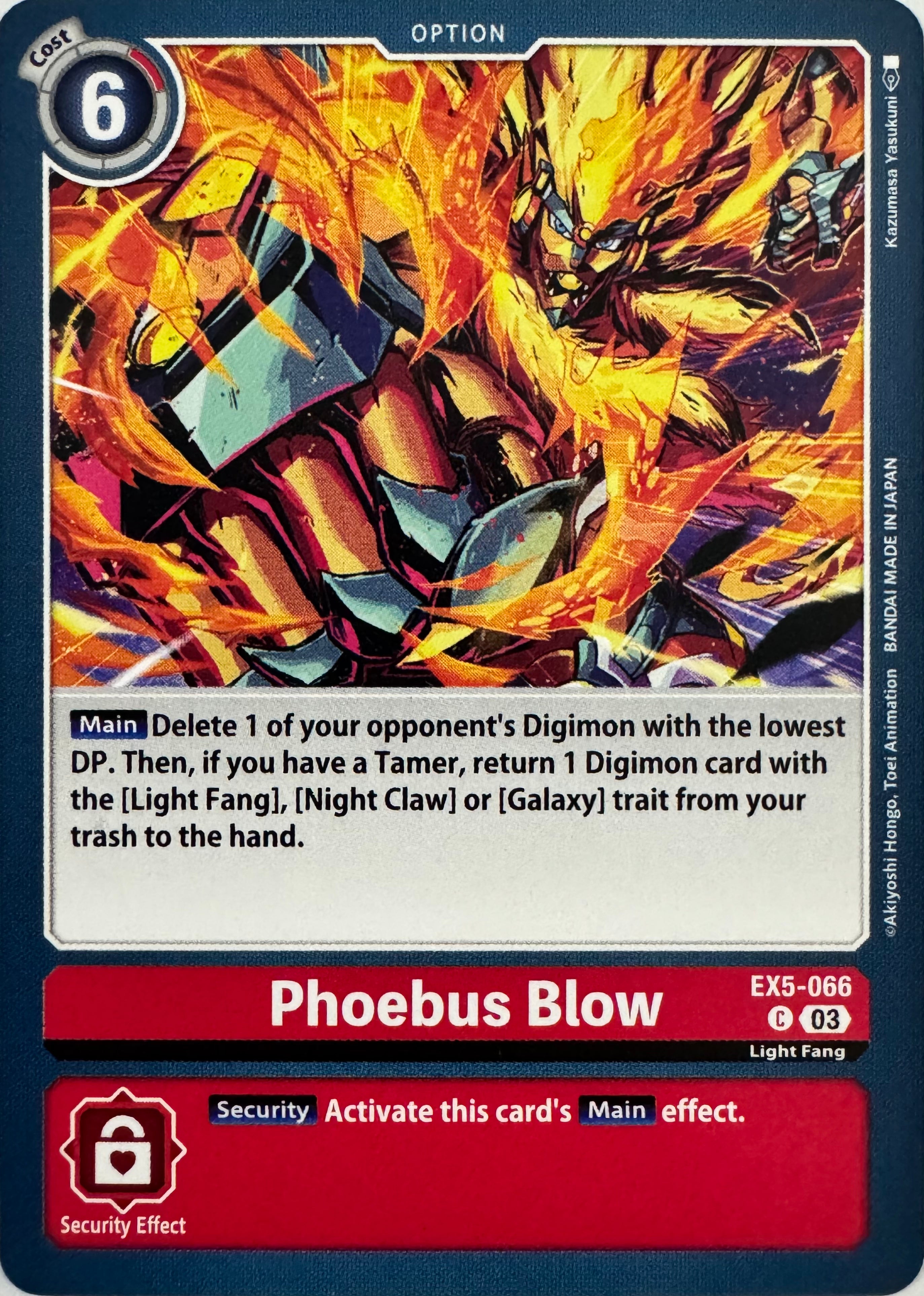 Digimon Tcg Phoebus Blow Ex5-066