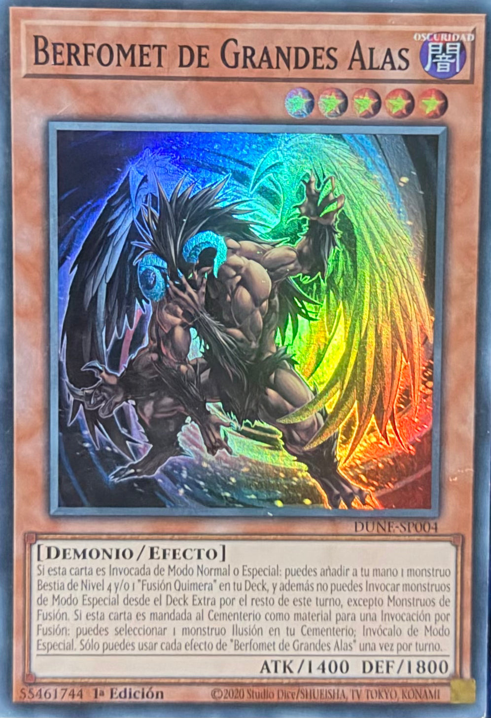 Yugioh! Berfomet De Grandes Alas DUNE-SP004