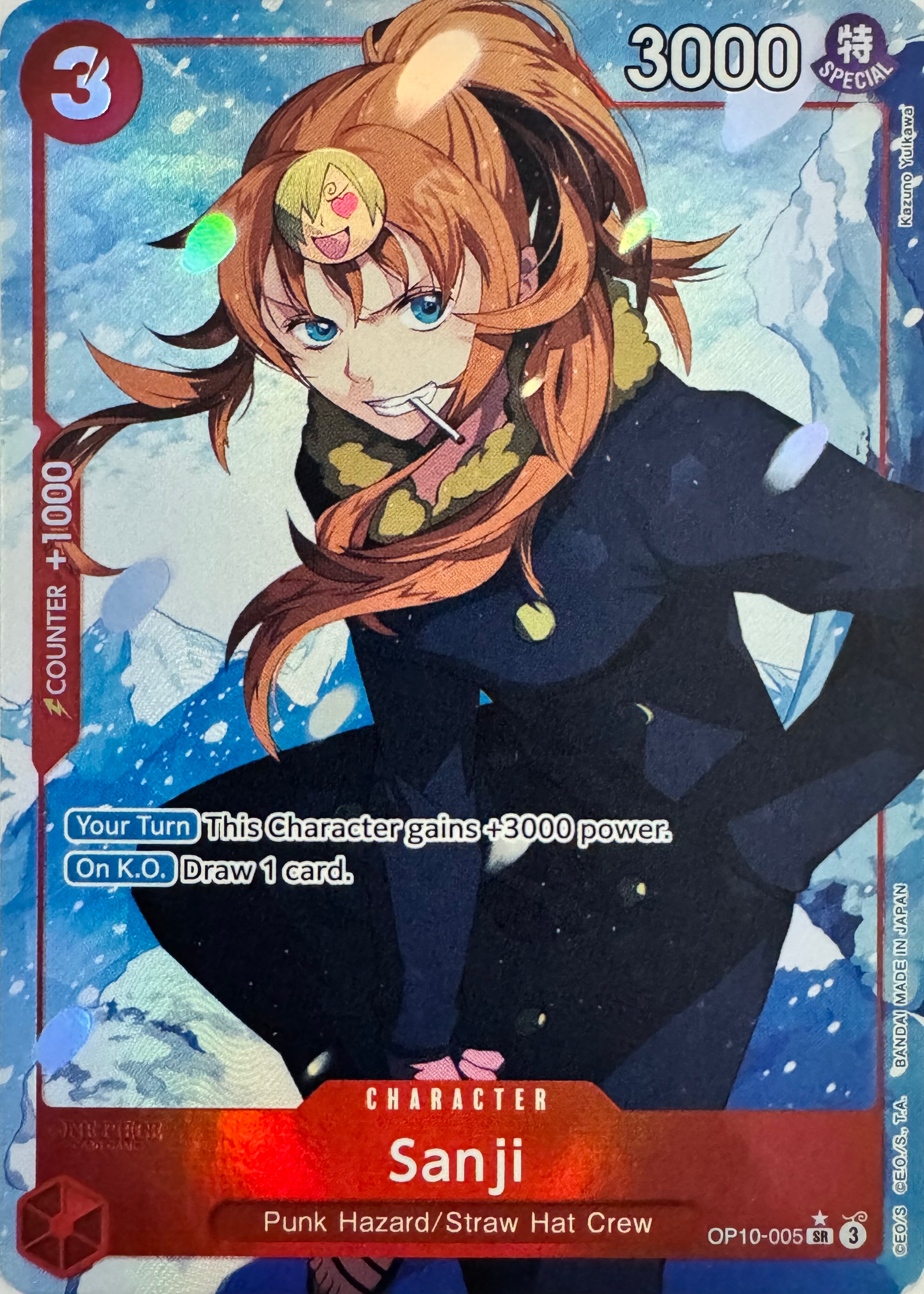 One Piece Tcg Sanji Op10-005 Foil