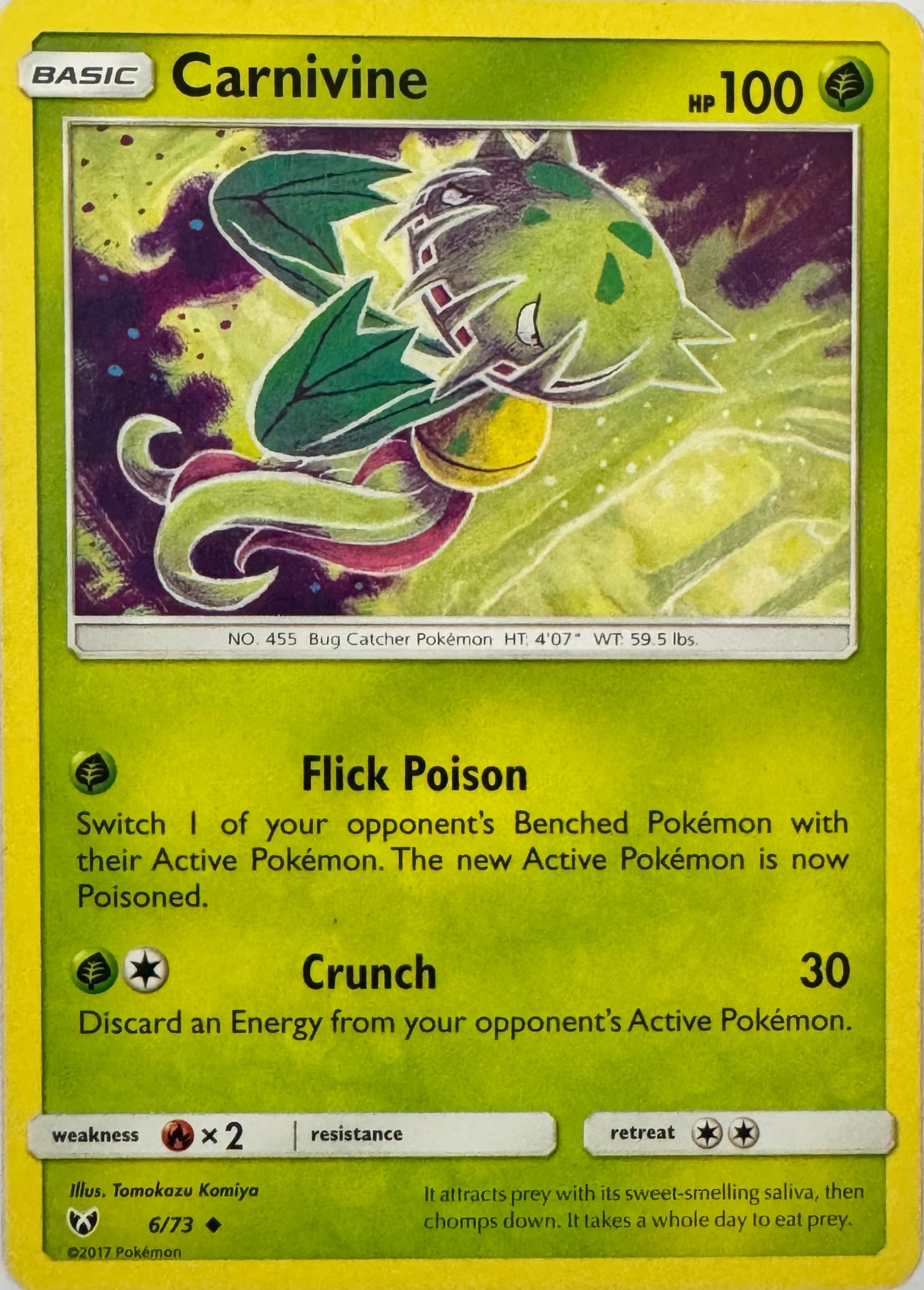 Pokemon Tcg Carnivine 6/73
