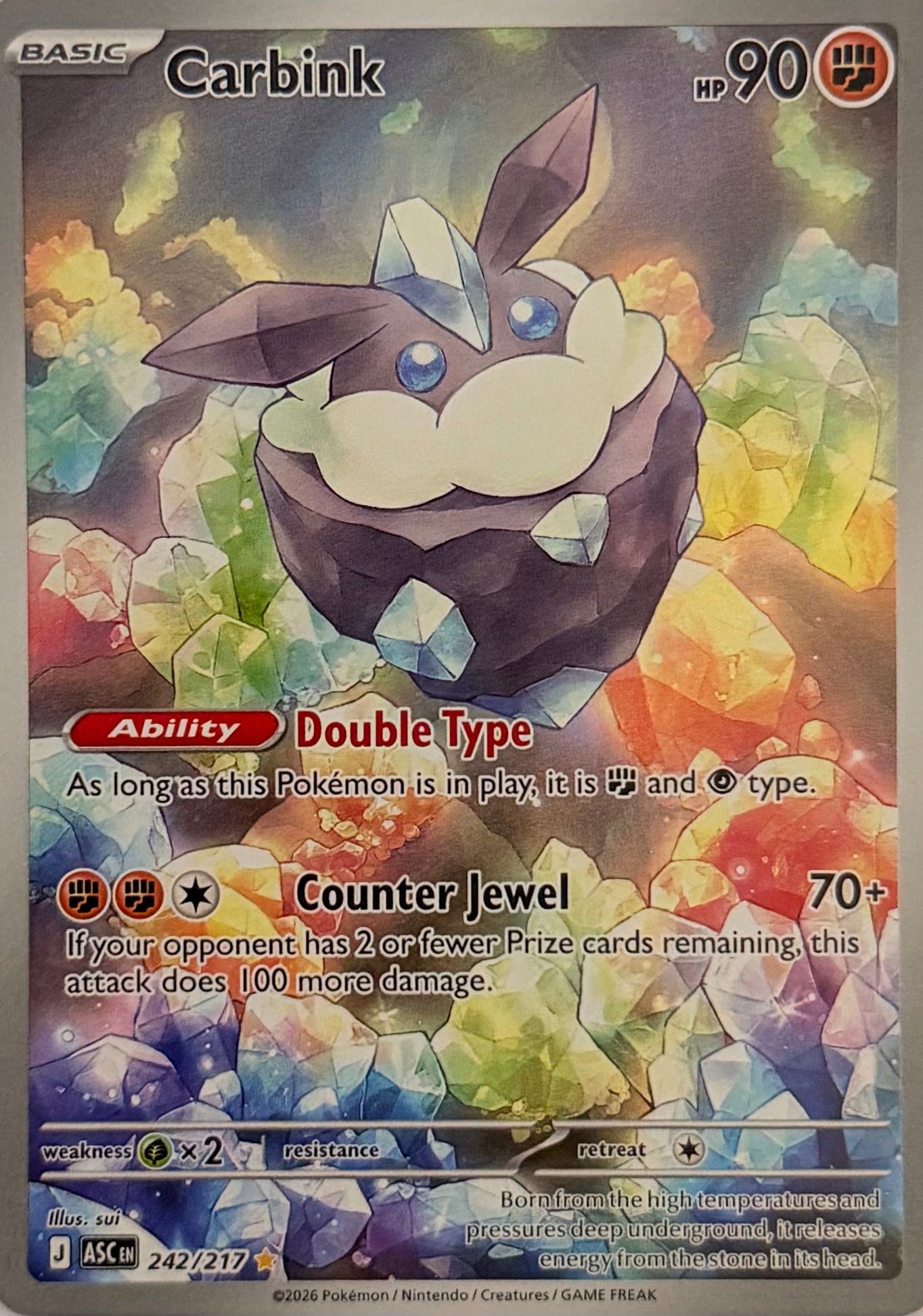 Pokemon Tcg Carbink 242/217