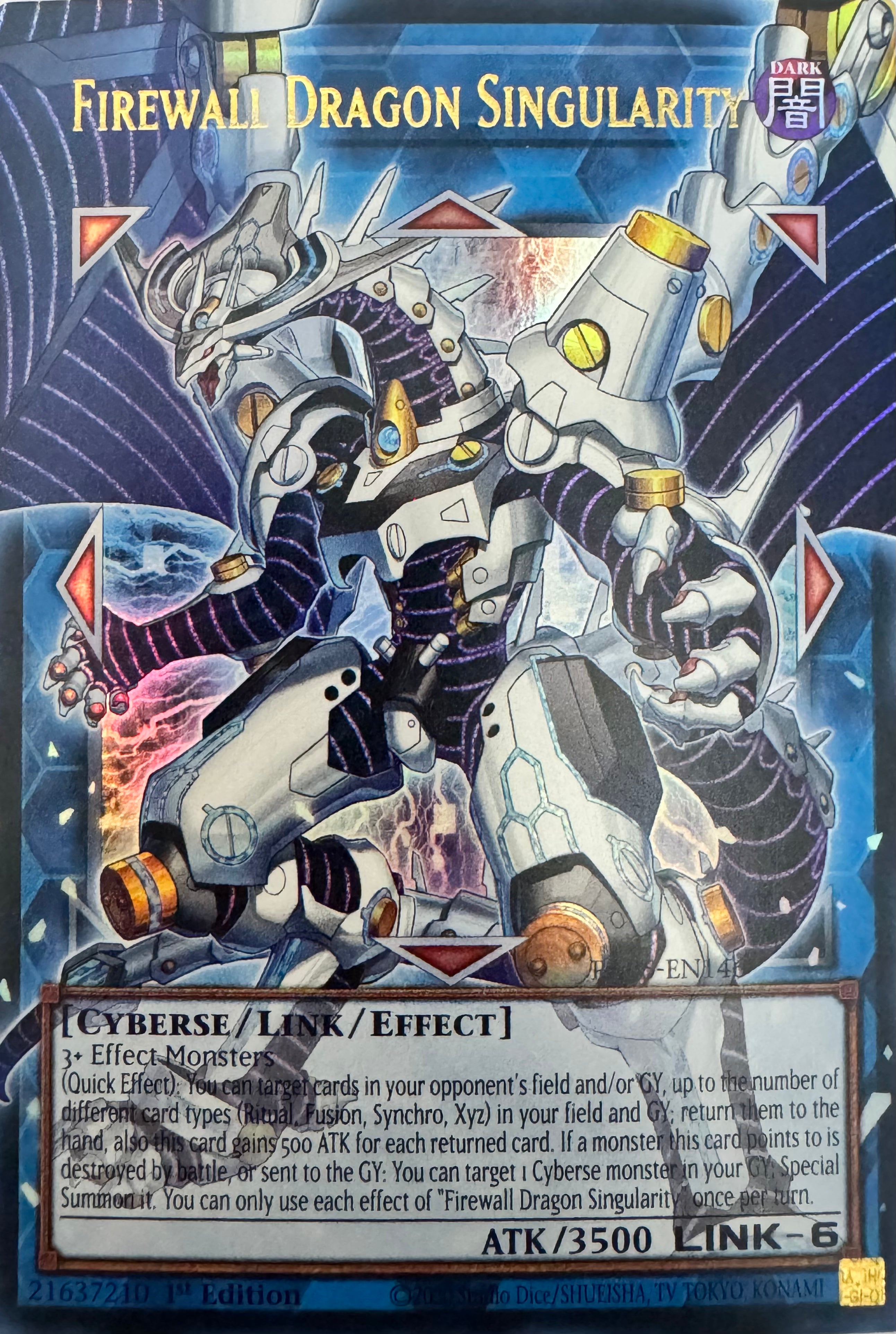 Yugioh! Firewall Dragon Singularity Ra05-en146 1st Edition Ultra (Extended Art)