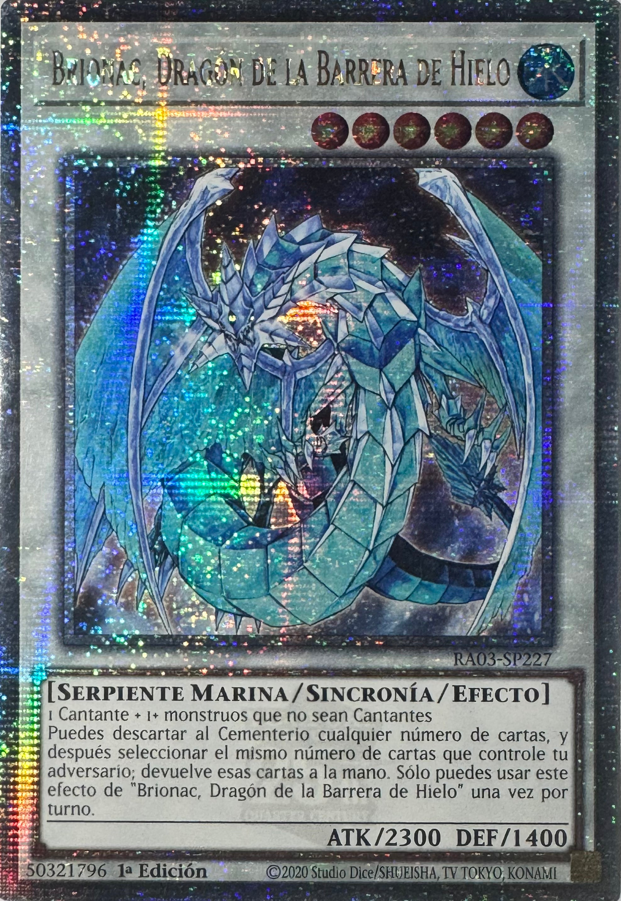 Yugioh! Brionac, Dragon De La Barrera De Hielo Ra03-sp227