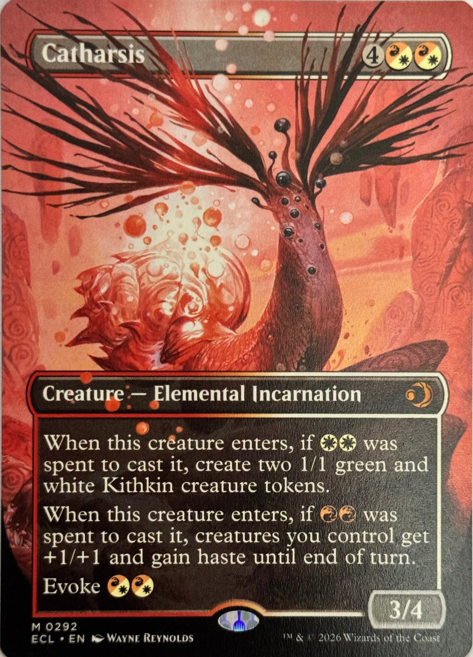 Magic Tcg Catharsis 0292 Borderless