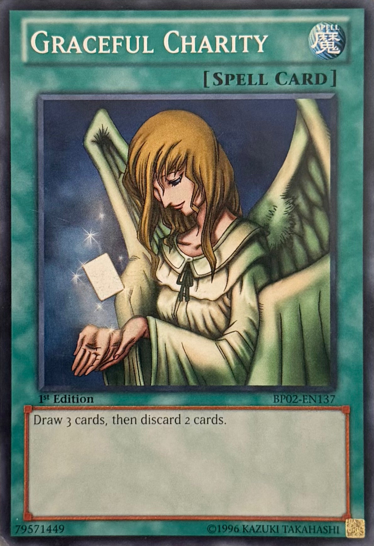 Yugioh! Graceful Charity BP02-EN137 super rara