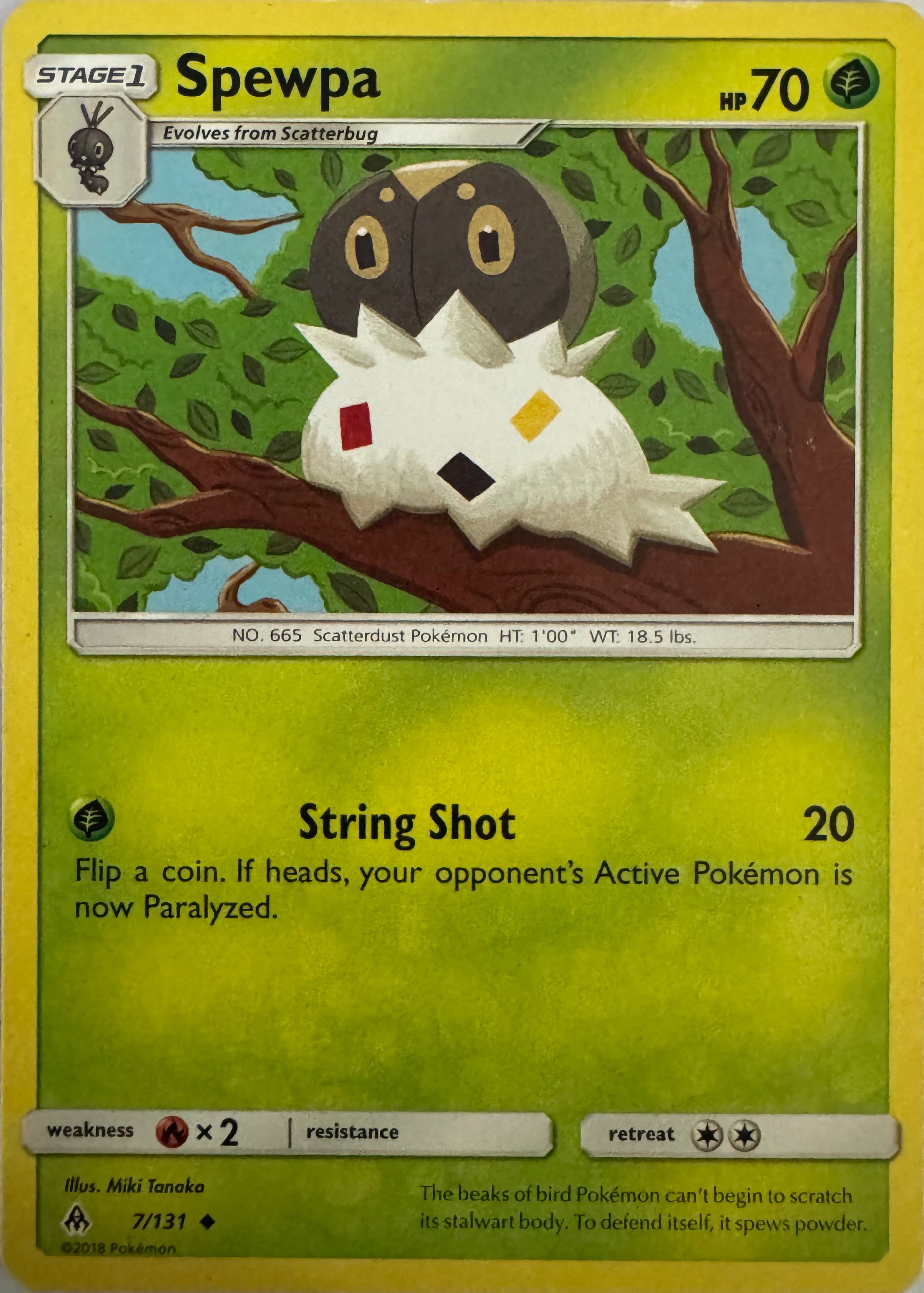 Pokemon Tcg Spewpa 7/131