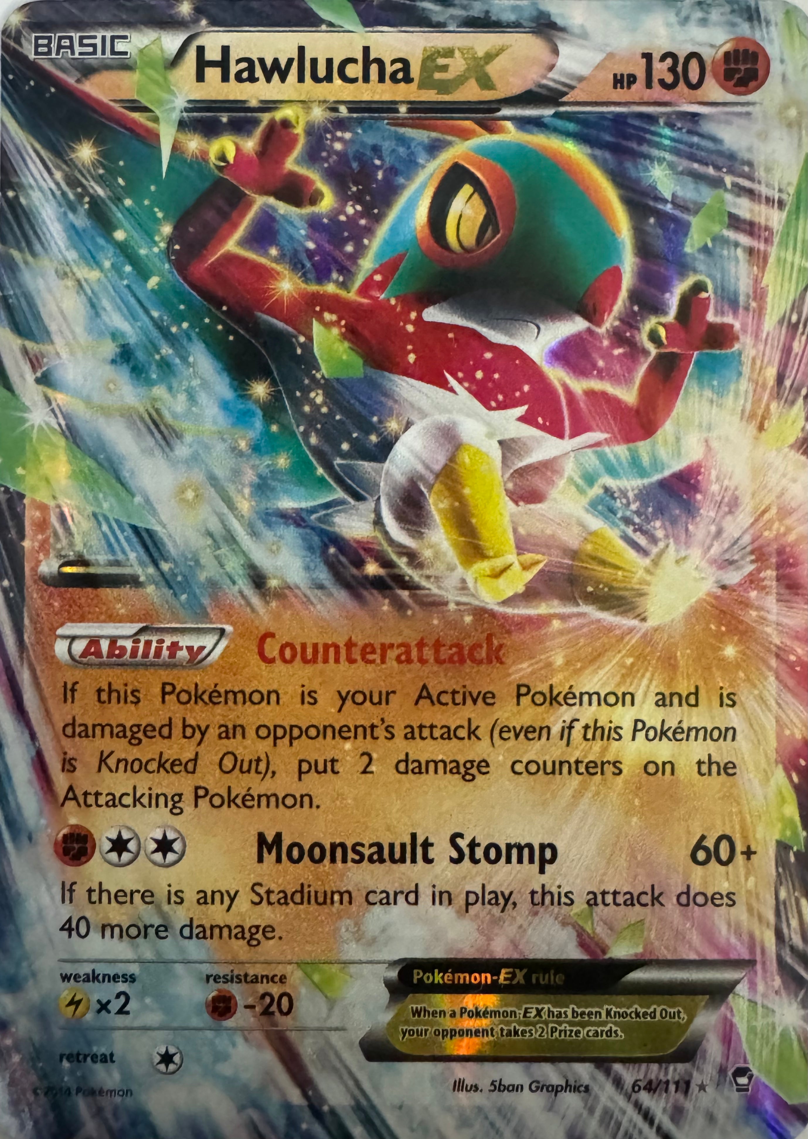 Pokemon Tcg Hawlucha Ex 64/111 Ultra Rare