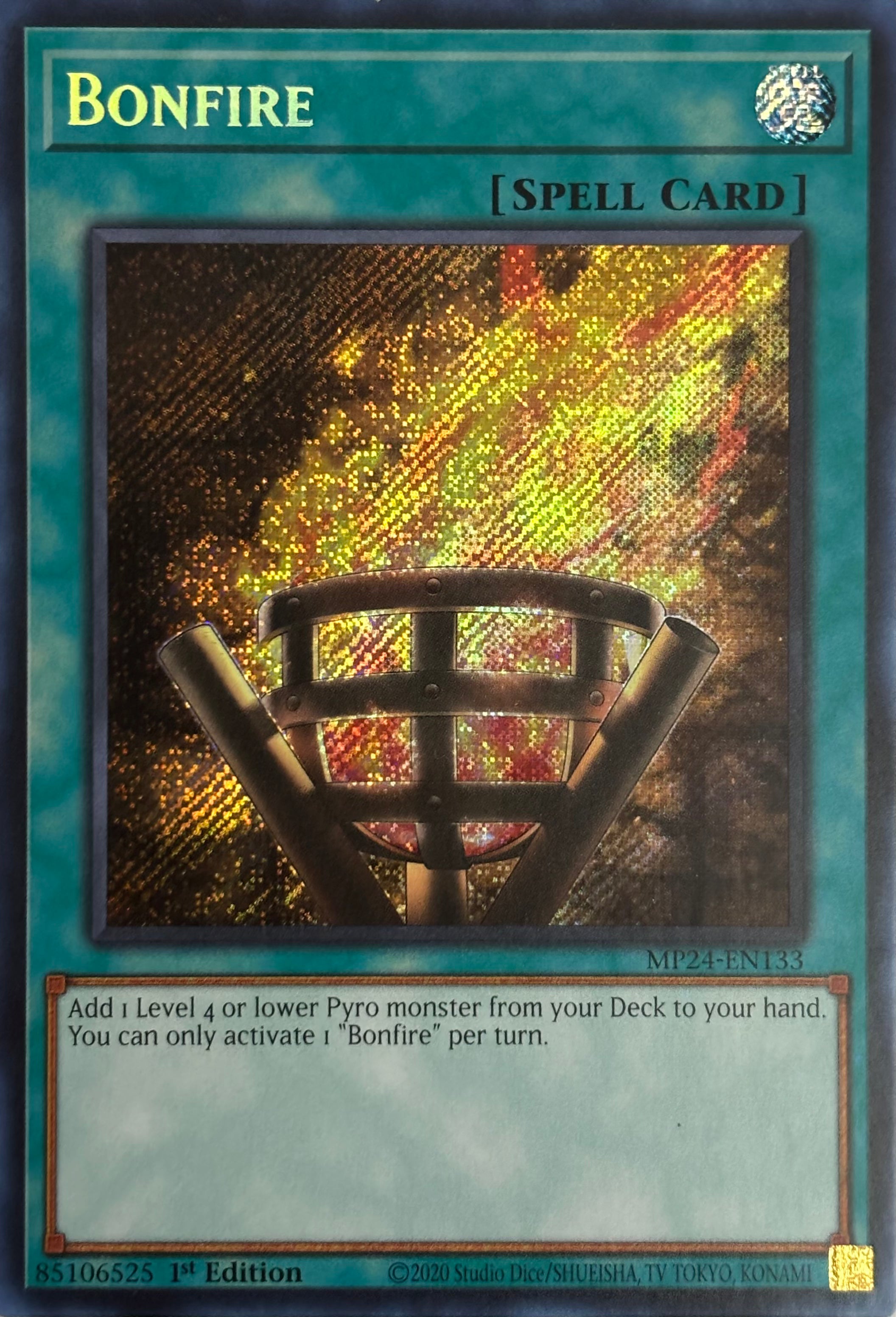 Yugioh! Bonfire MP24-EN133 1st Edition Secret