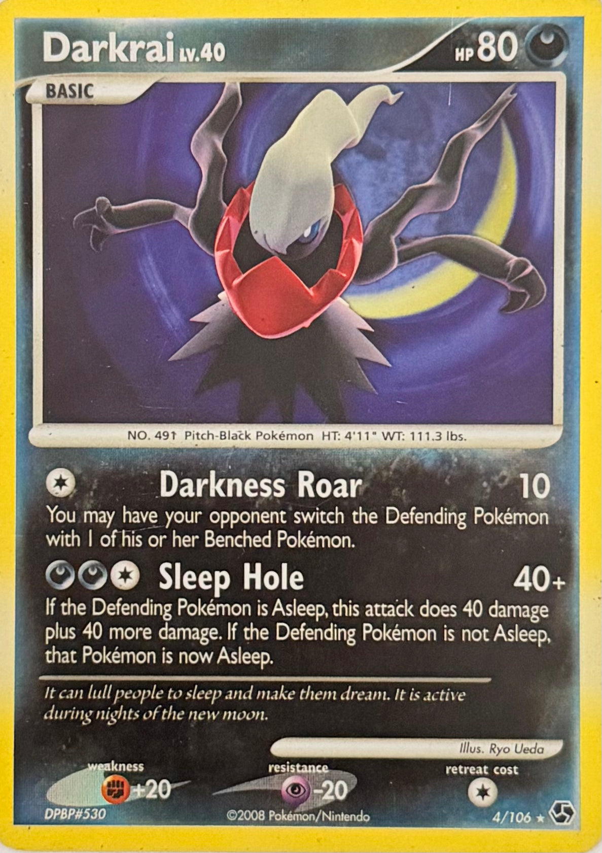 Pokemon Tcg Darkrai Lv. 40