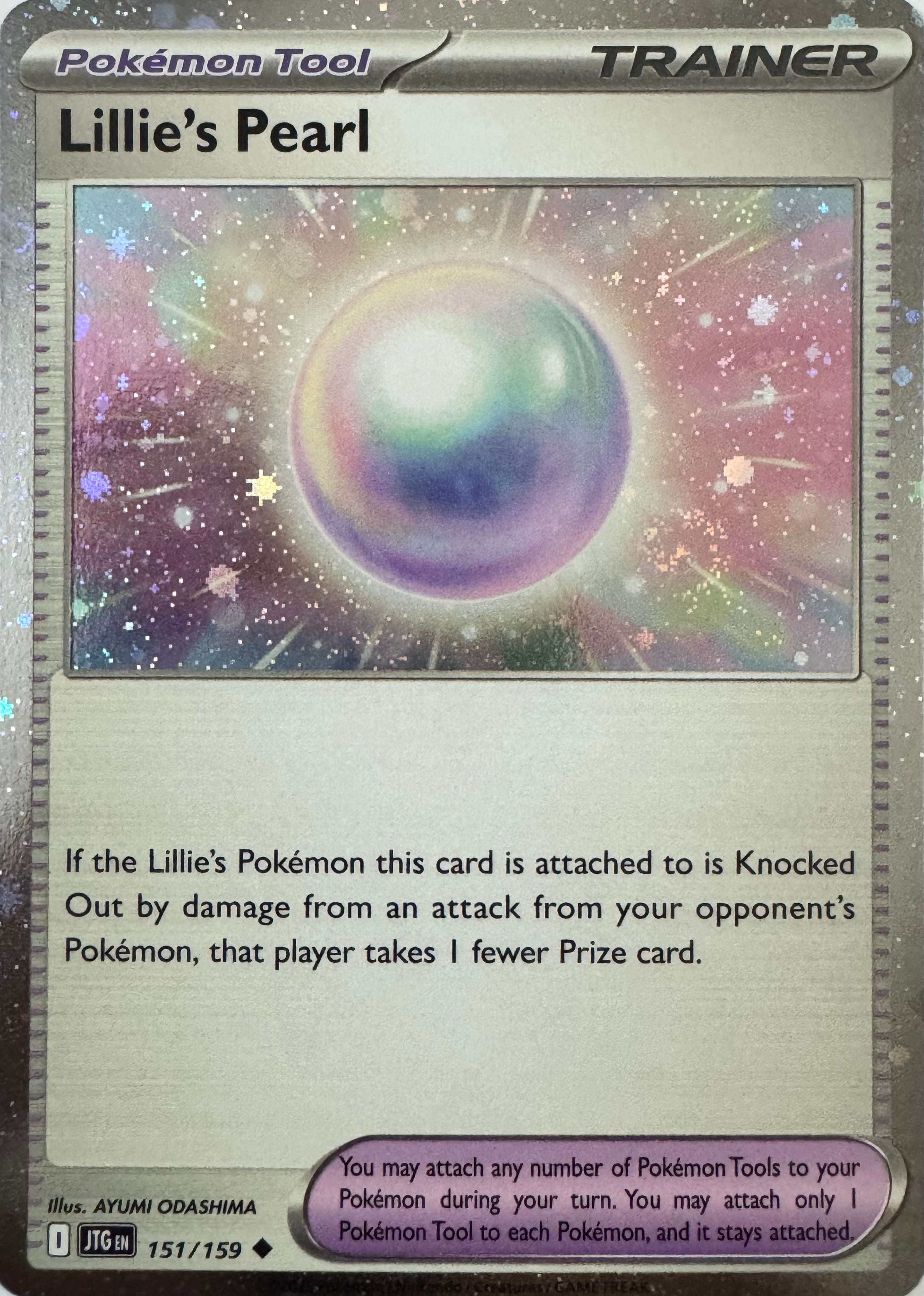 Pokemon Tcg Lillie’s Pearl 151/159 Holo Cosmos