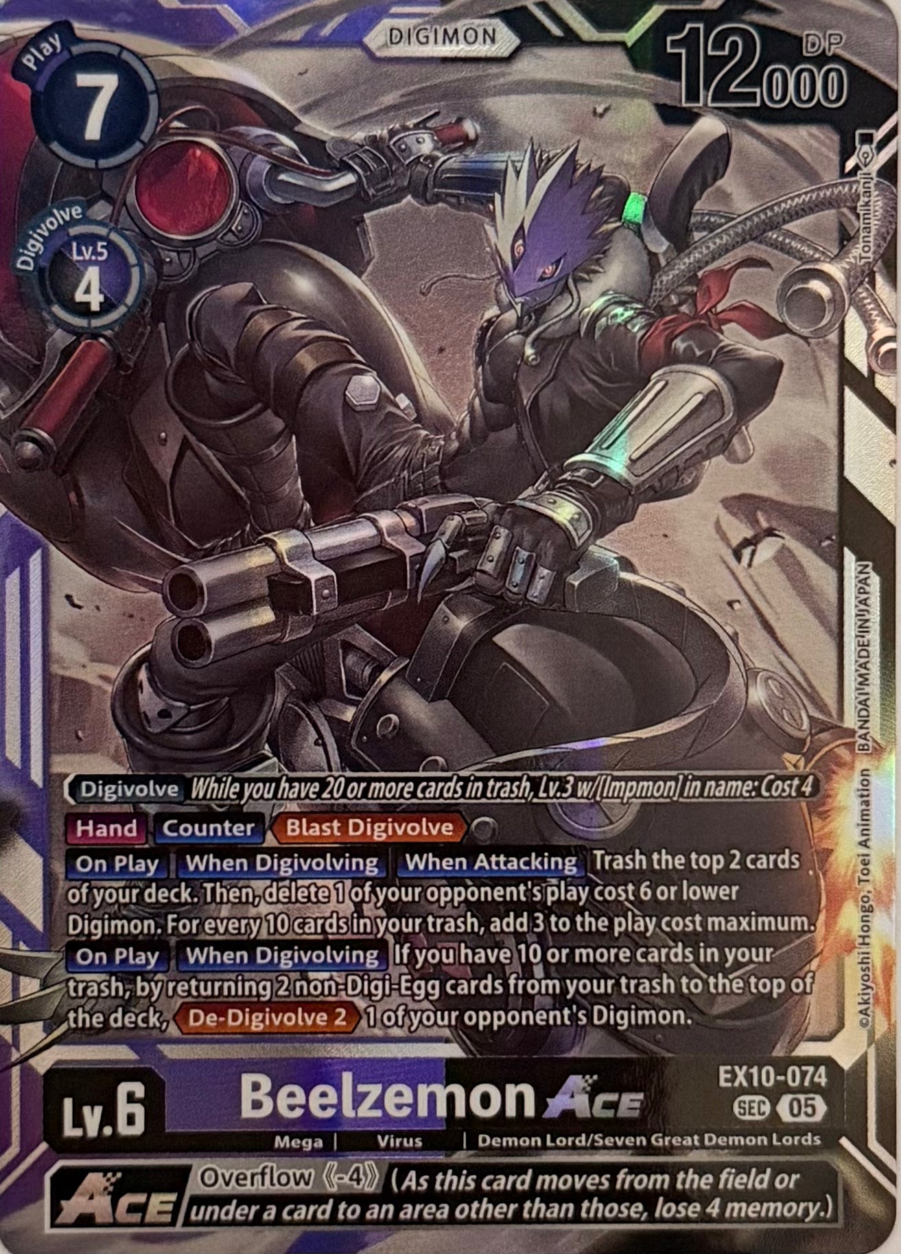Digimon Tcg Beelzemon Ace EX10-074