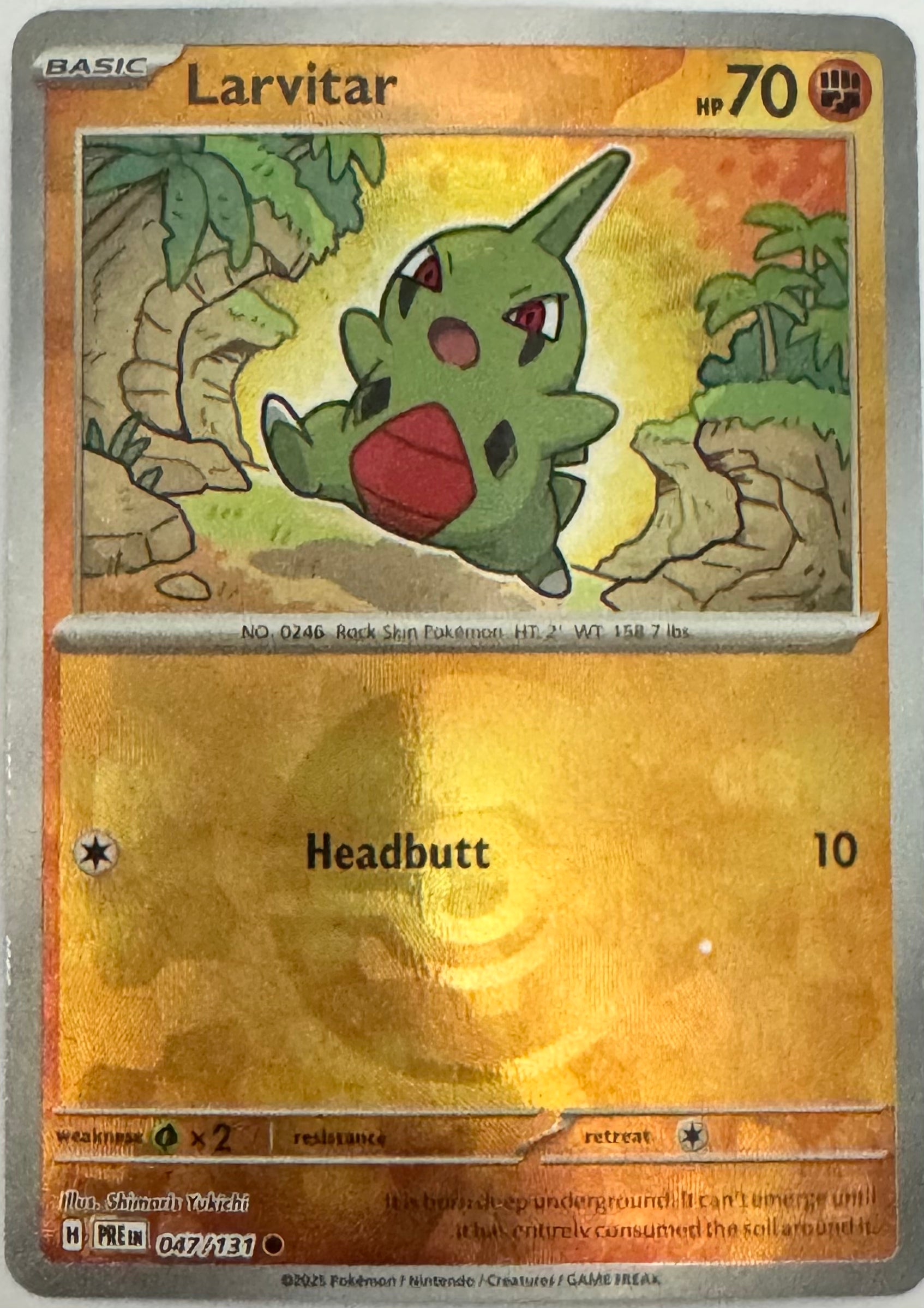 Pokémon tcg Larvitar 047/131 (Poke ball)