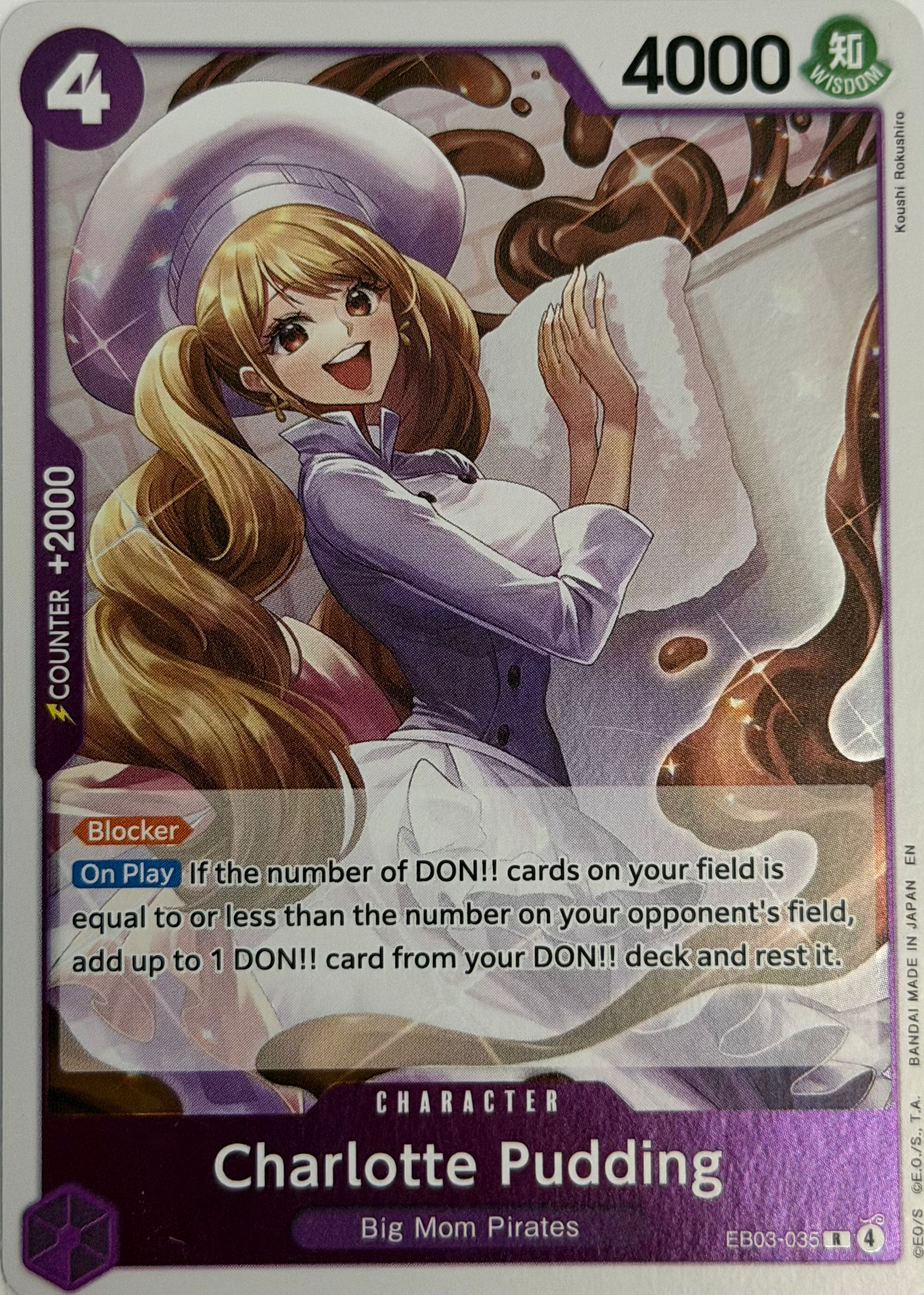 One Piece Tcg Charlotte Pudding EB03-035 Foil