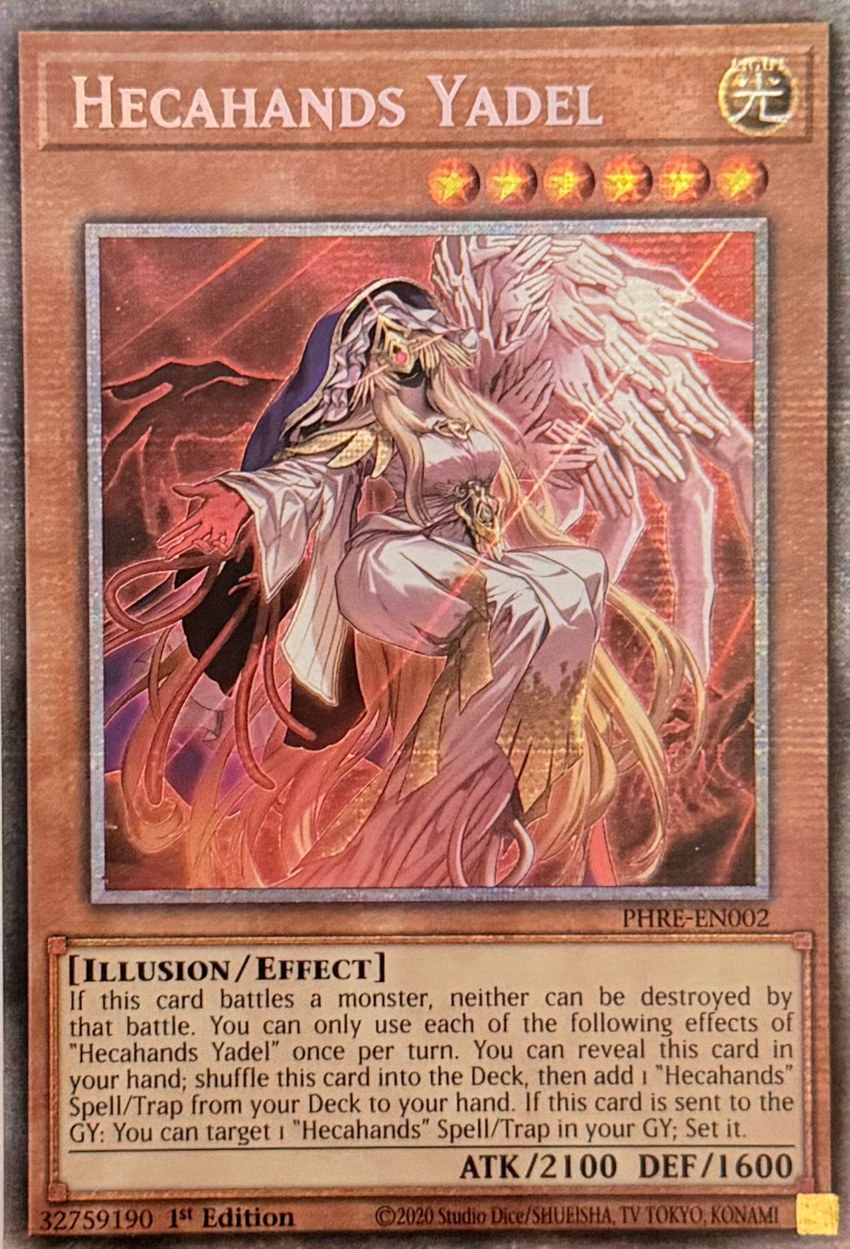 Yugioh! Hecahands Yadel PHRE-EN002 Starlight