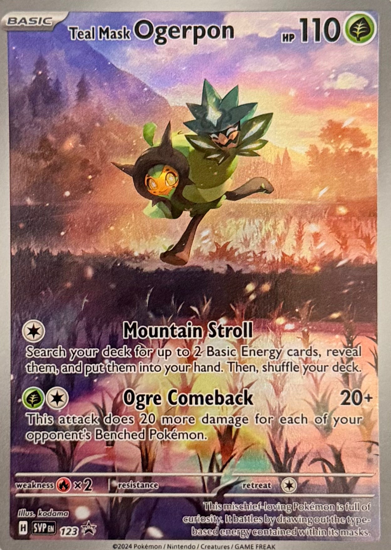 Pokemon Tcg Teal Mask Ogerpon 123