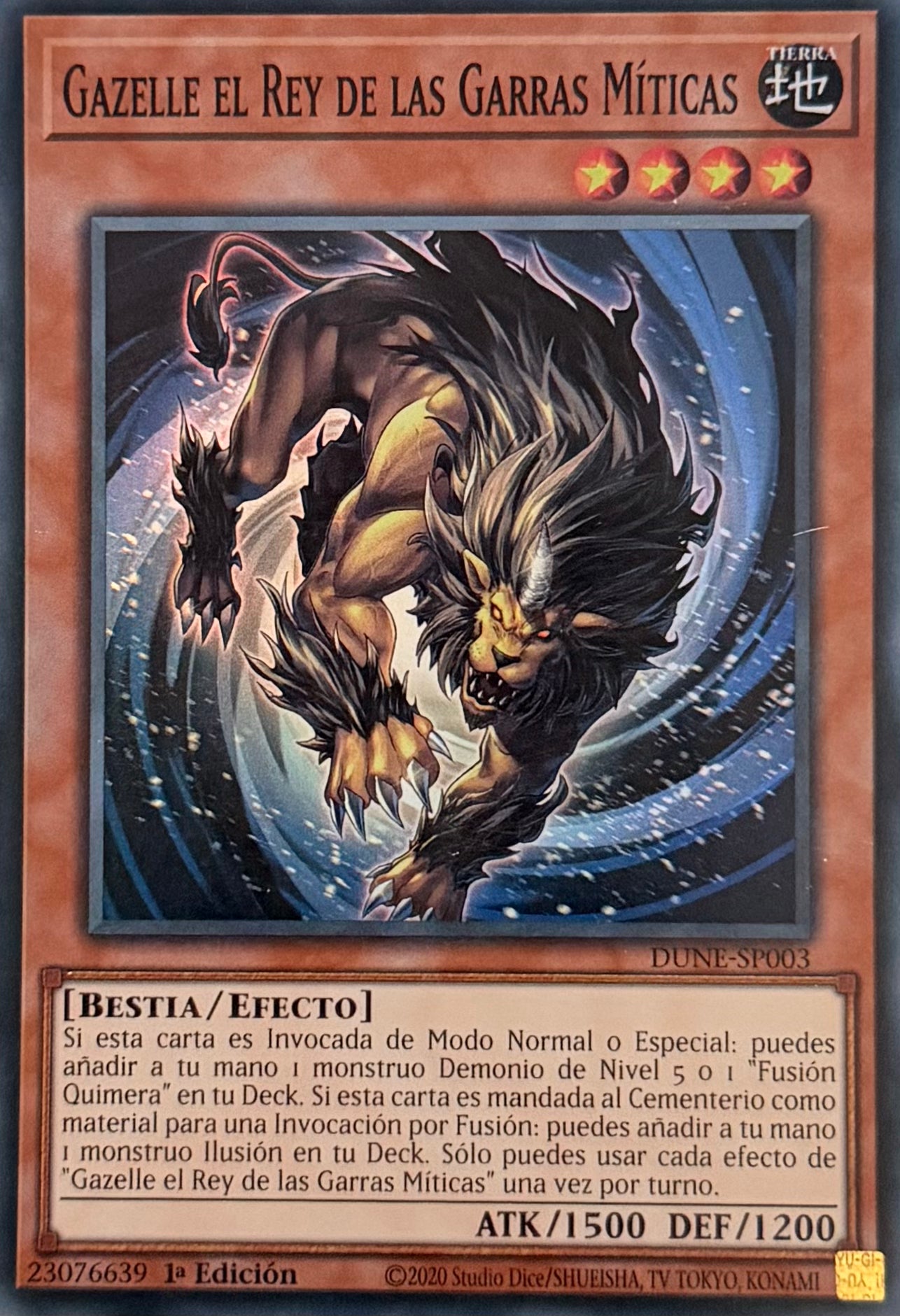 Yugioh! Gazelle El Rey De Las Garras Míticas DUNE-SP003