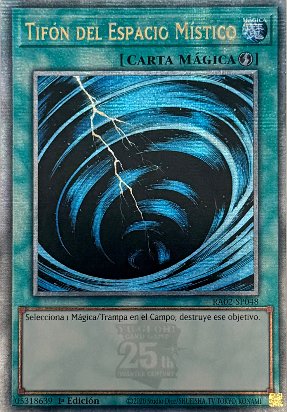 Yugioh! Tifón Del Espacio Místico RA02-SP048 Quarter Century