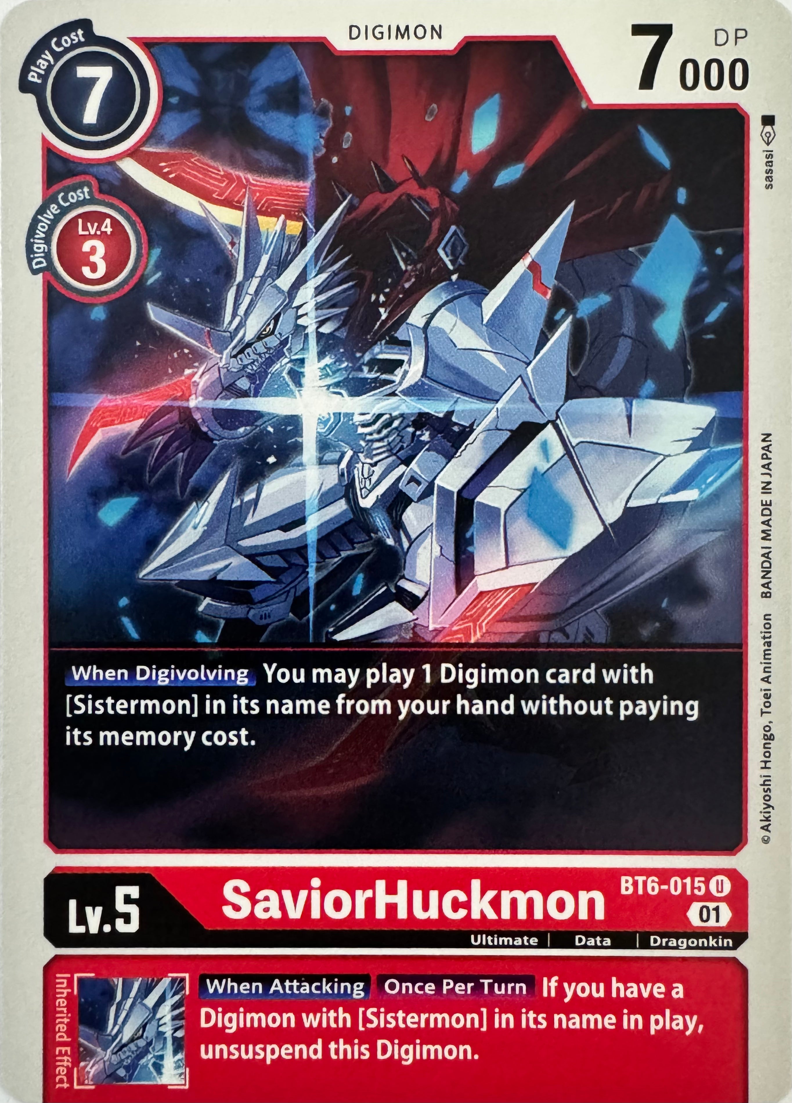 Digimon Tcg SaviorHuckmon Bt6-015