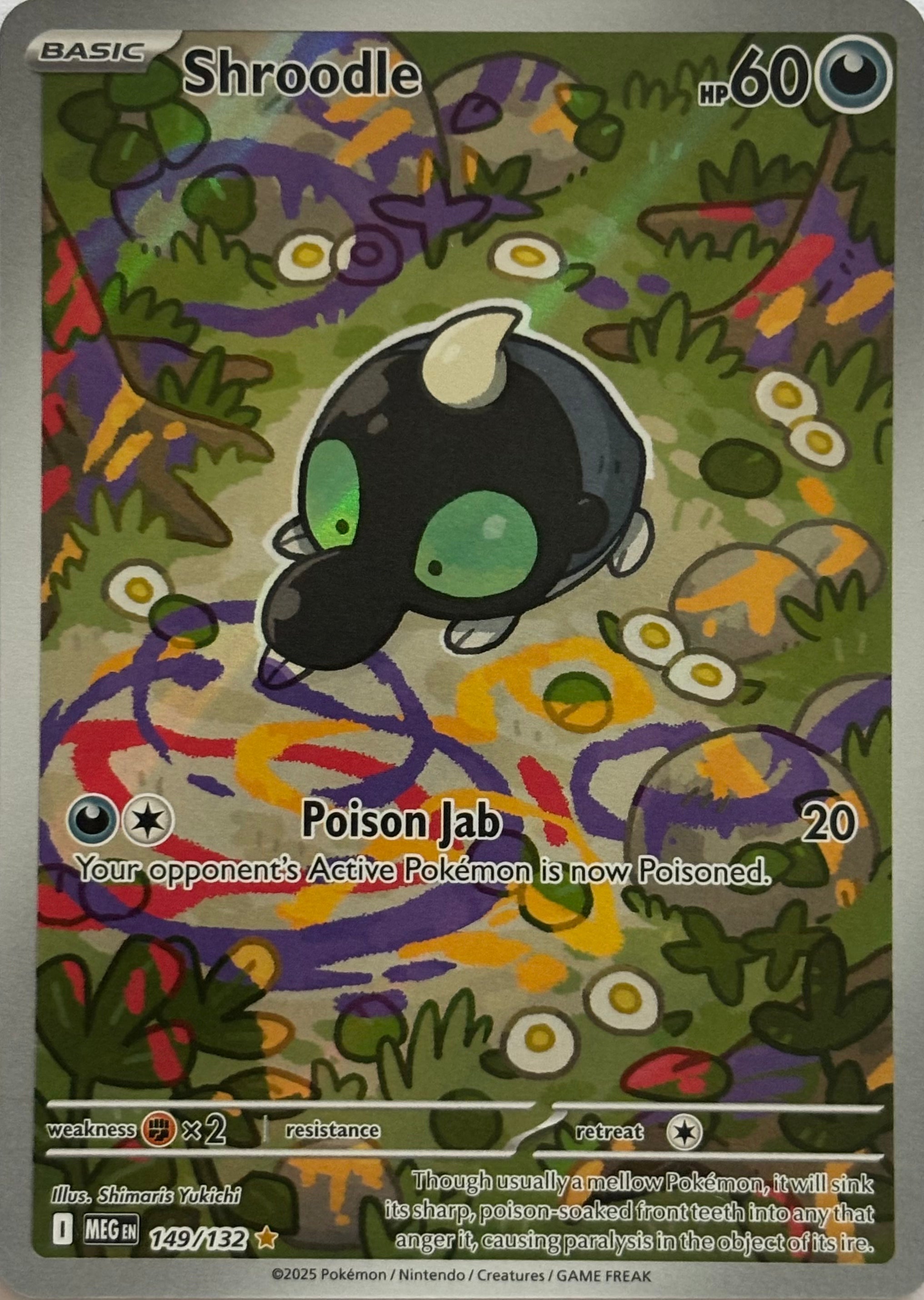 Pokemon Tcg Shroodle 149/132 Illustration Rare