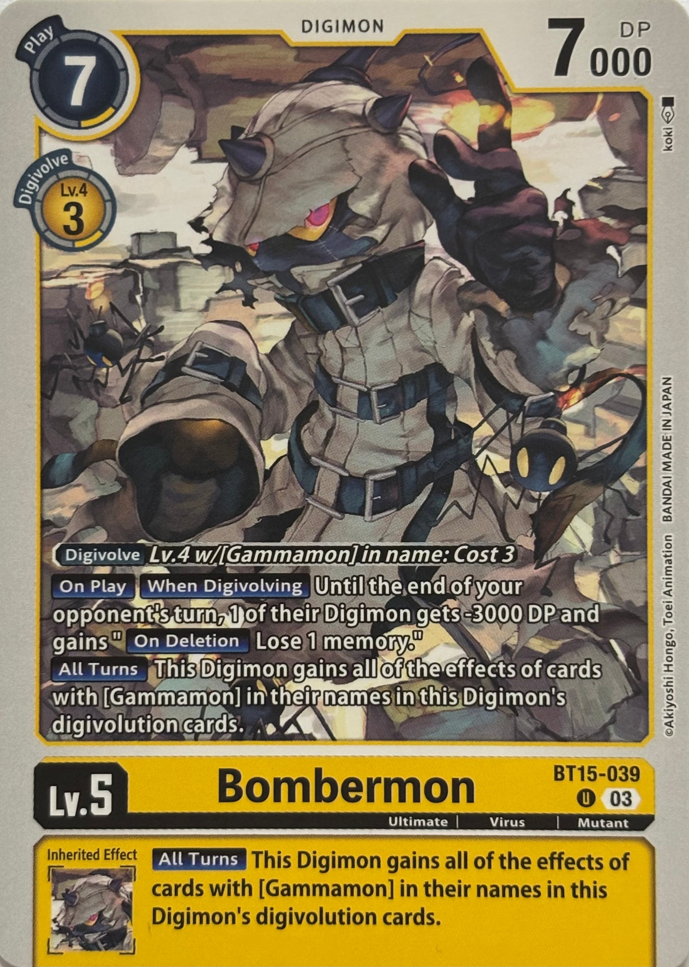 Digimon Tcg Bombermon BT15-039
