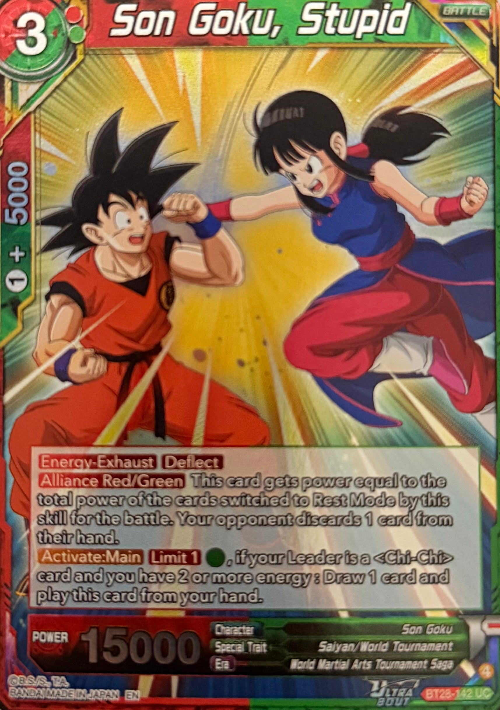 Dragon Ball Tcg Son Goku Stupid BT28-142