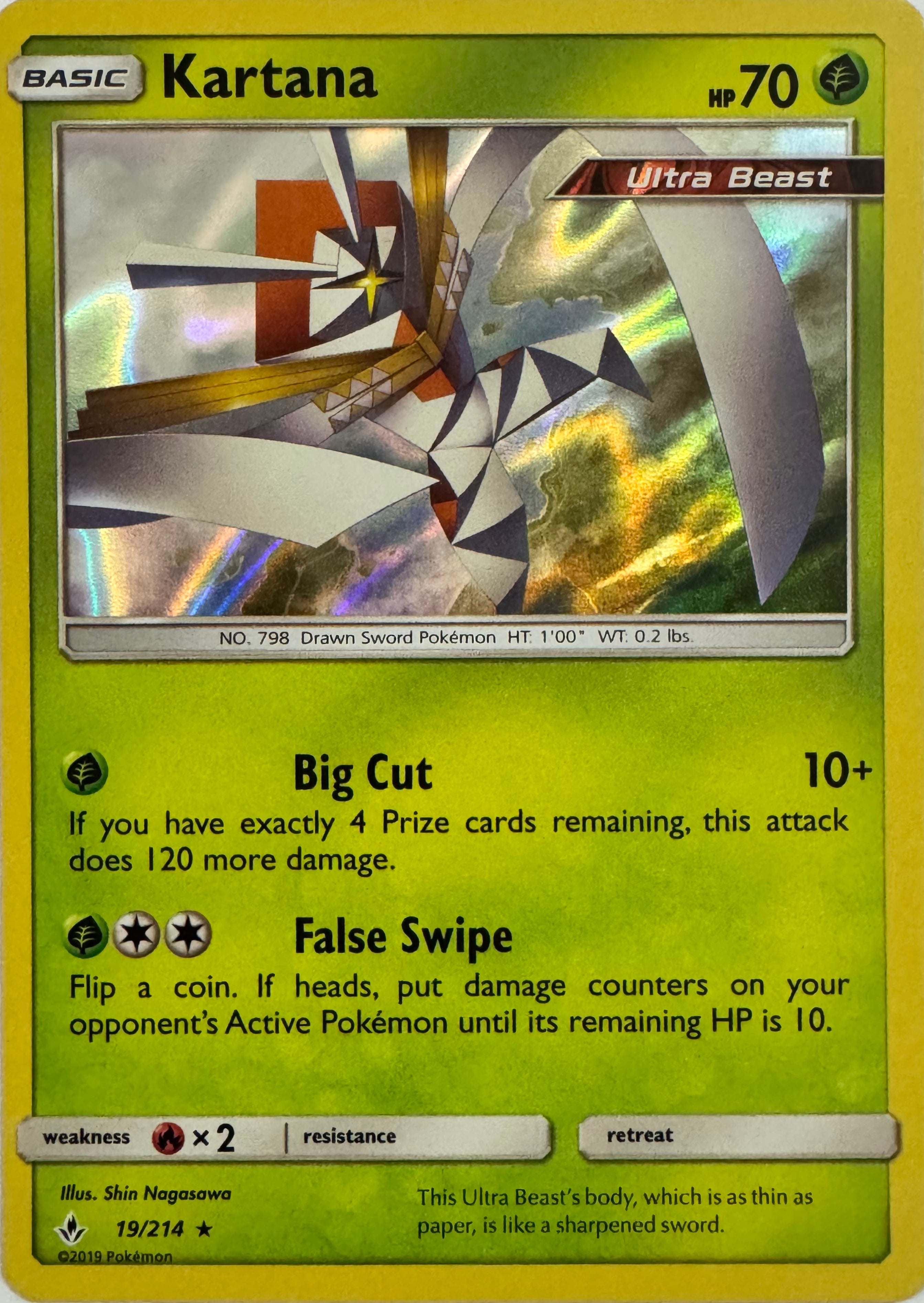 Pokemon Tcg Kartana 19/214 Holo