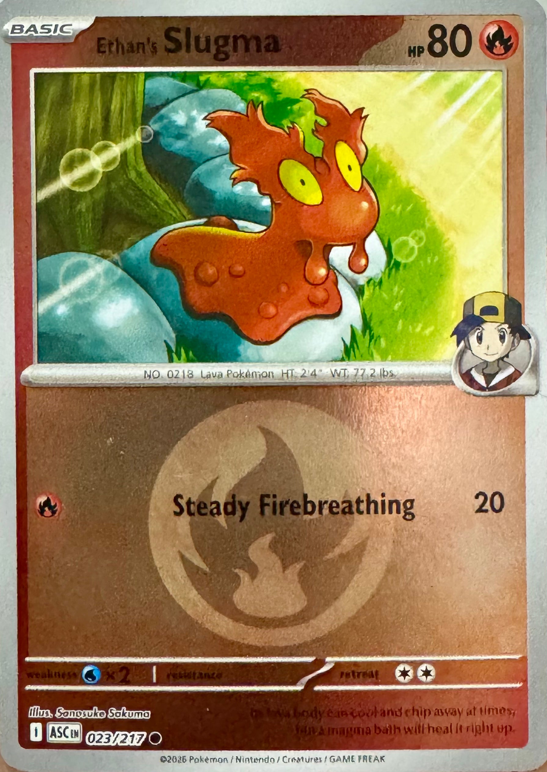 Pokémon Tcg Ethan’s Slugma 023/217 (Energy Symbol)