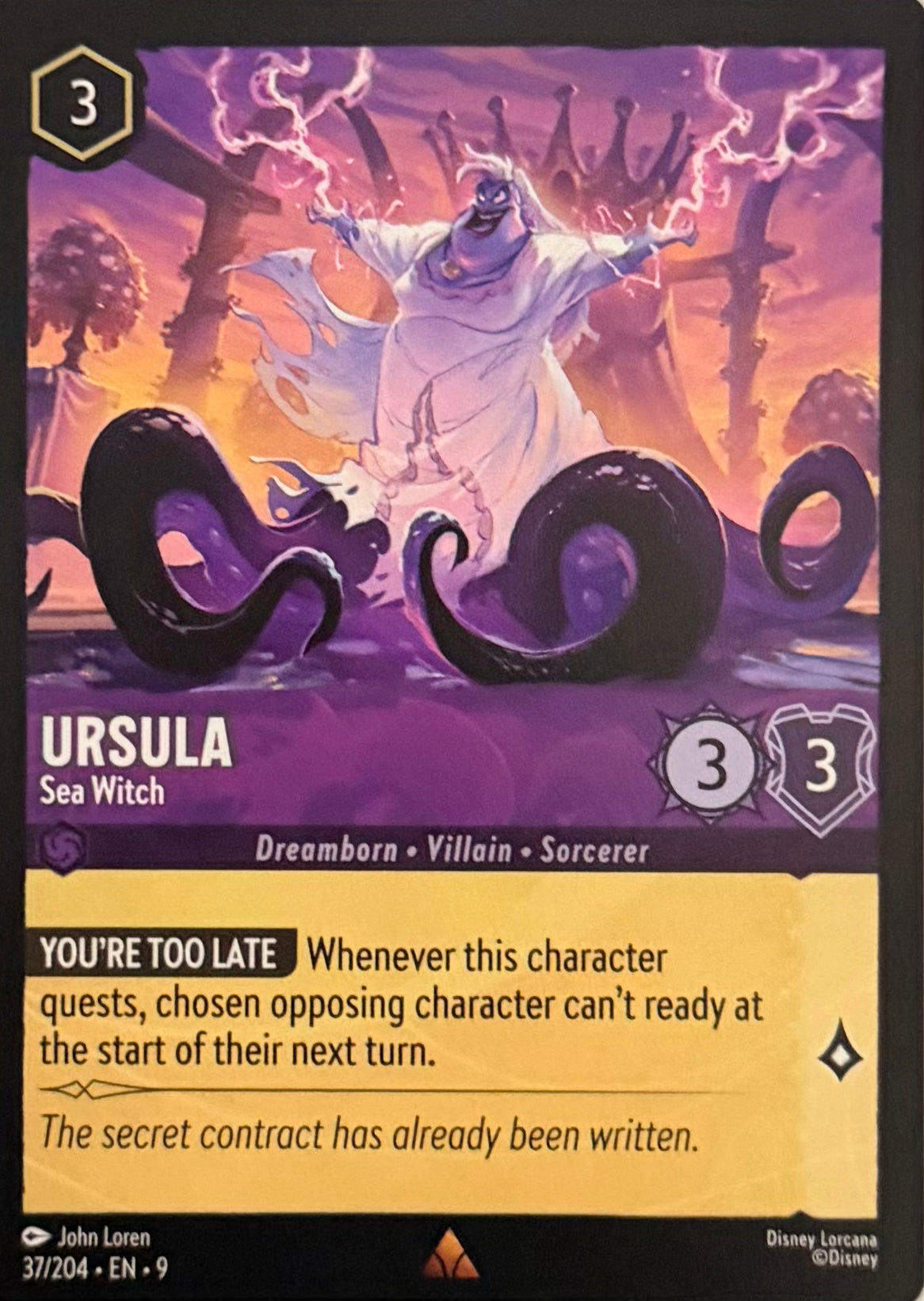 Disney Lorcana Ursula 37/204