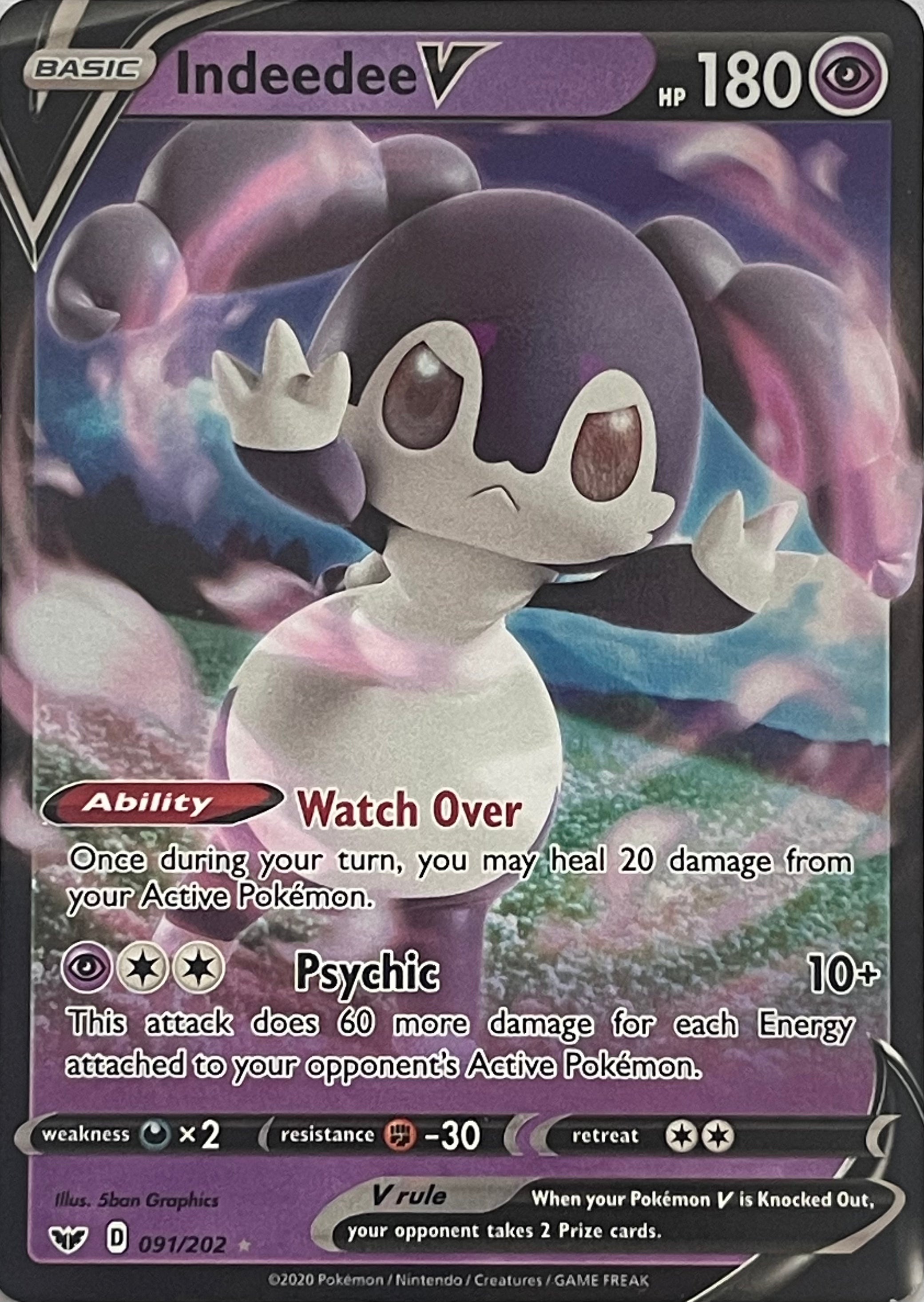 Pokemon Tcg Indeedee V 091/202