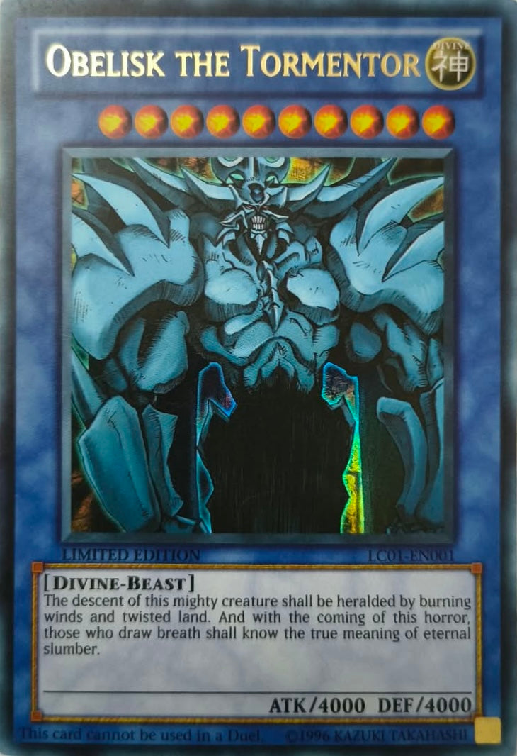 Yugioh! Obelisk the Tormentor LC01-EN001 Limited Edition Ultra