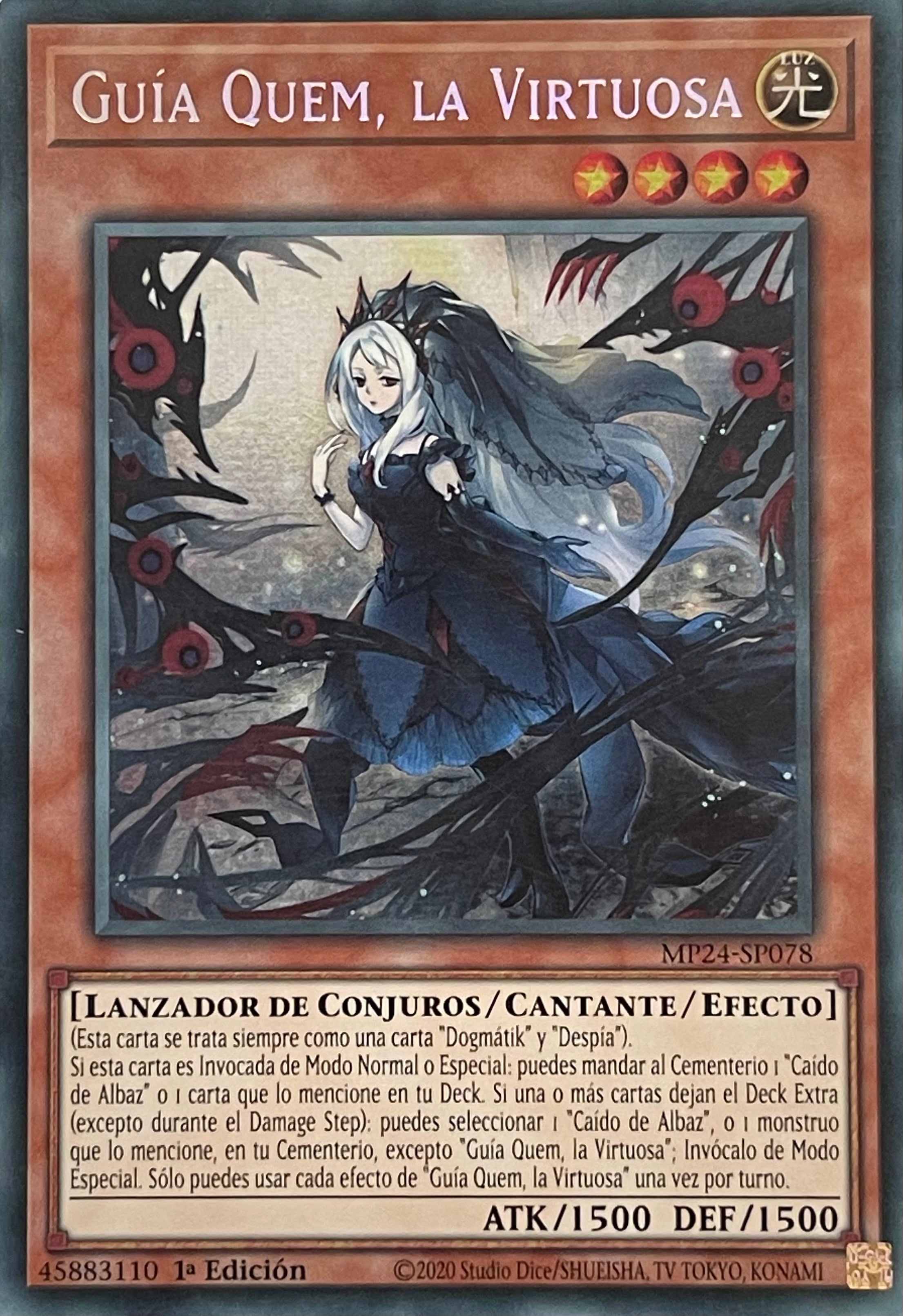 Yugioh! Guía Quem, la Virtuosa MP24-SP078 1ra Edición Prismatic