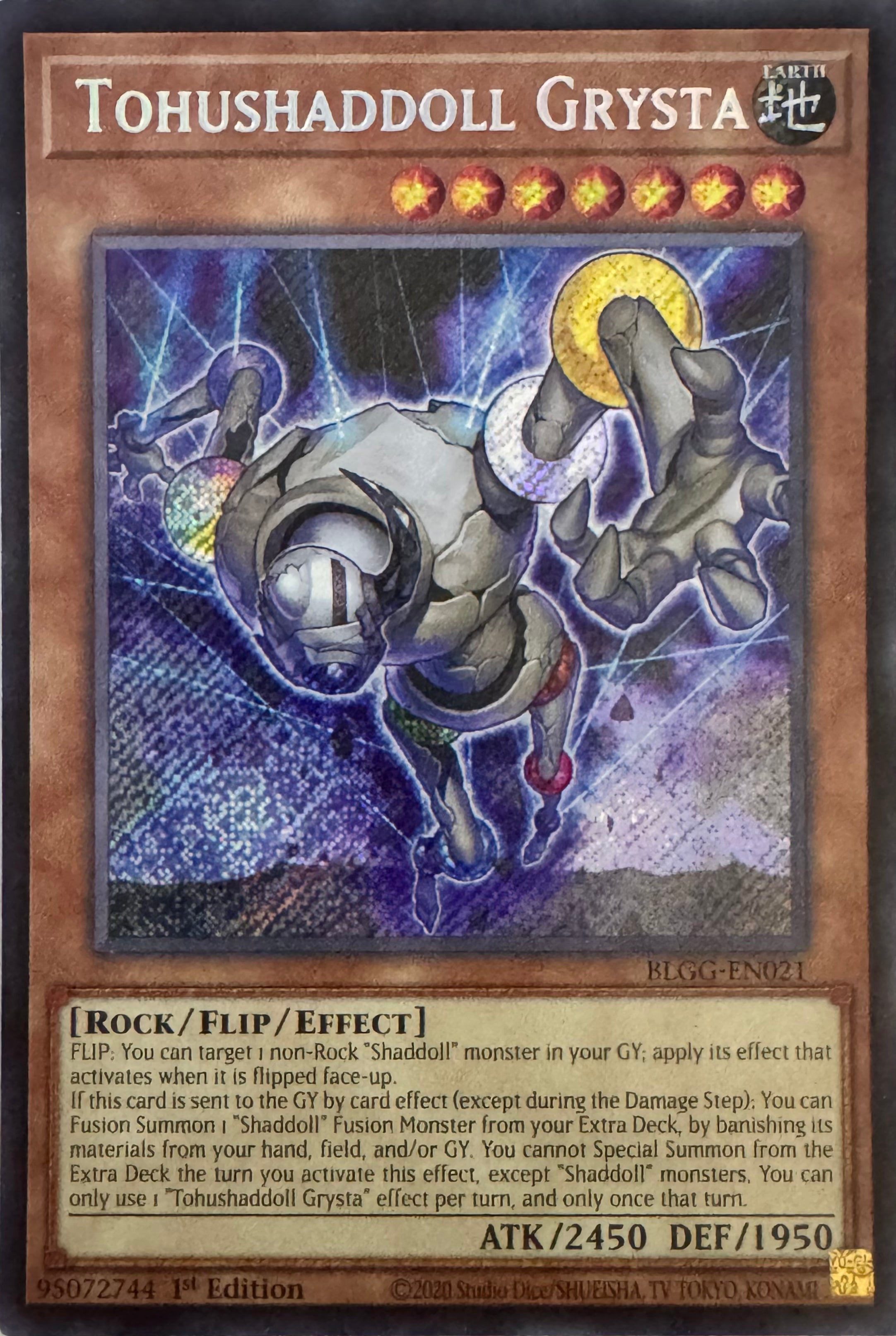 Yugioh! Tohushaddoll Grysta Blgg-en021 1st Edition Secret