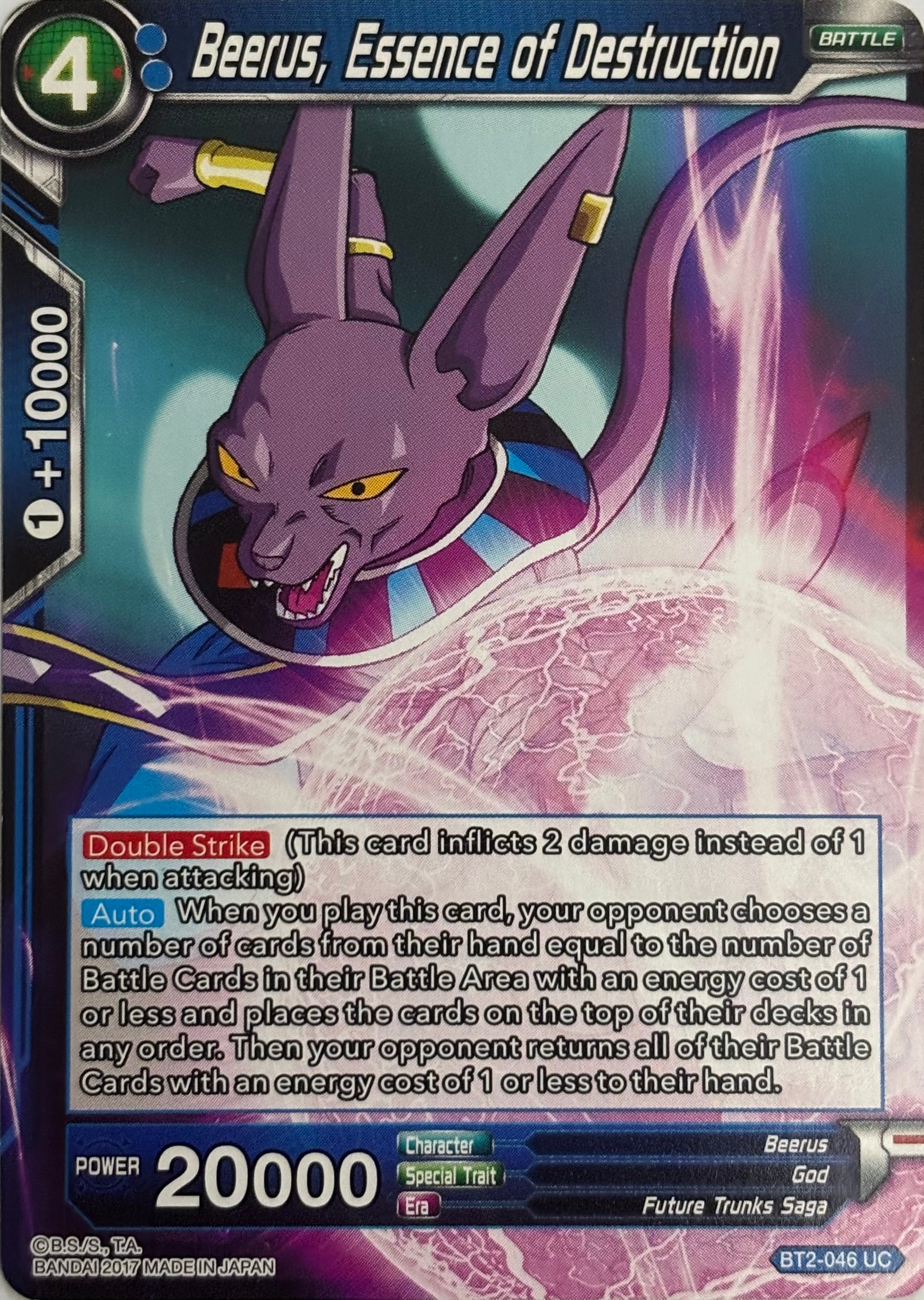 Dragon Ball Tcg Beerus, Essence of Destruction BT2-046