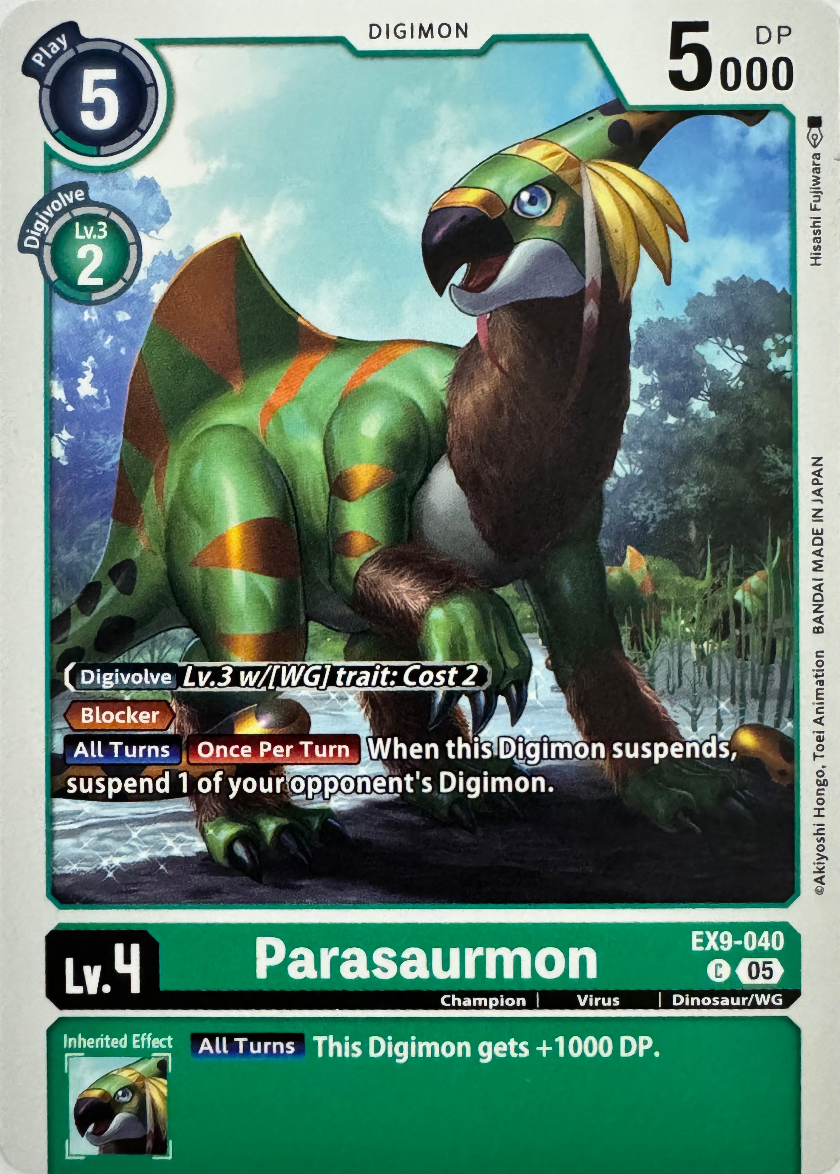 Digimon Tcg Parasaurmon Ex9-040