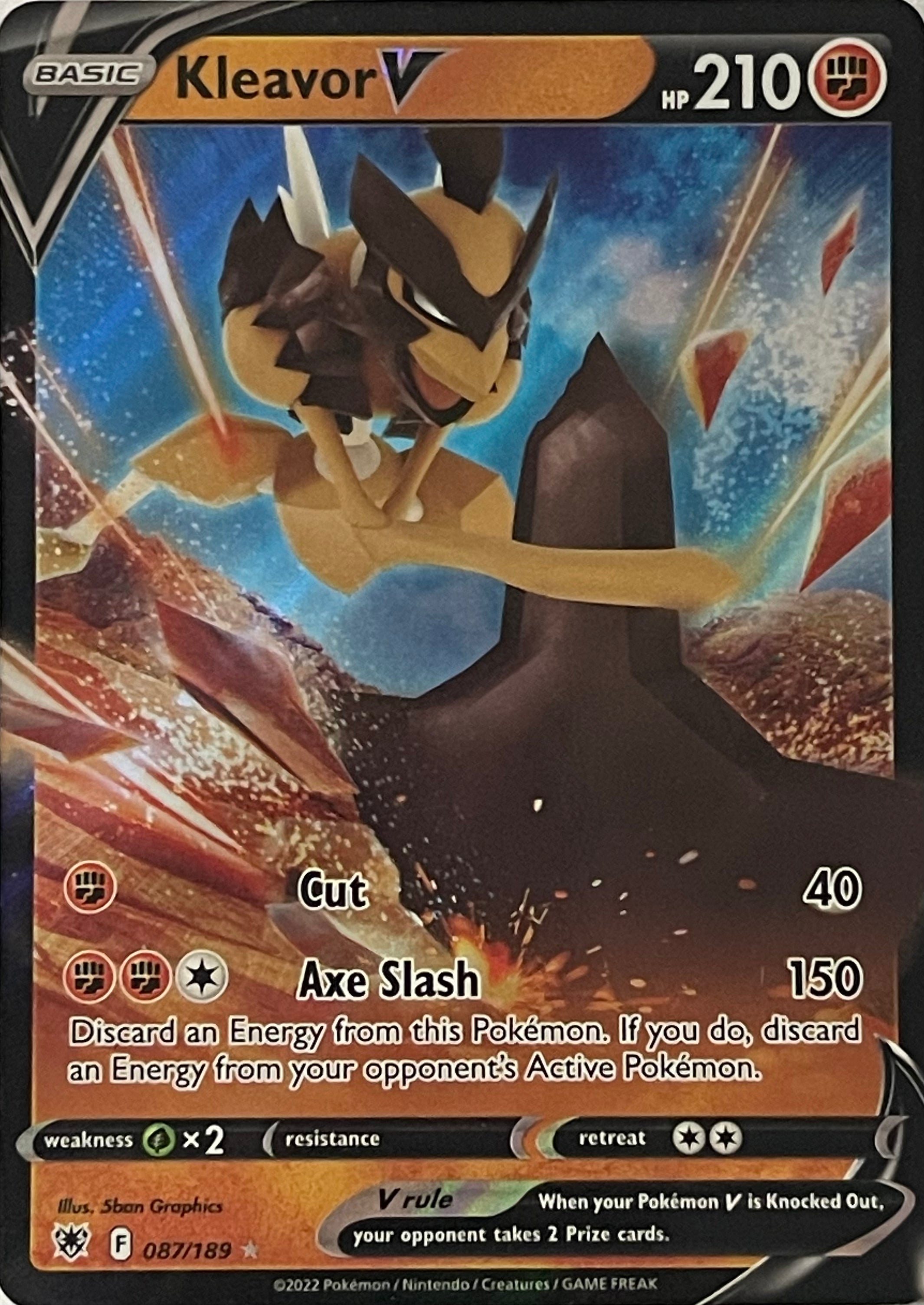 Pokemon Tcg Kleavor V 087/189 Double rare