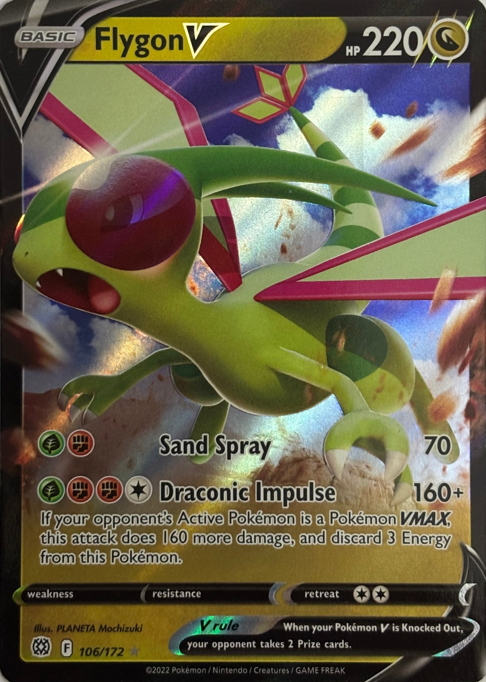 Pokemon Tcg Flygon V 106/172