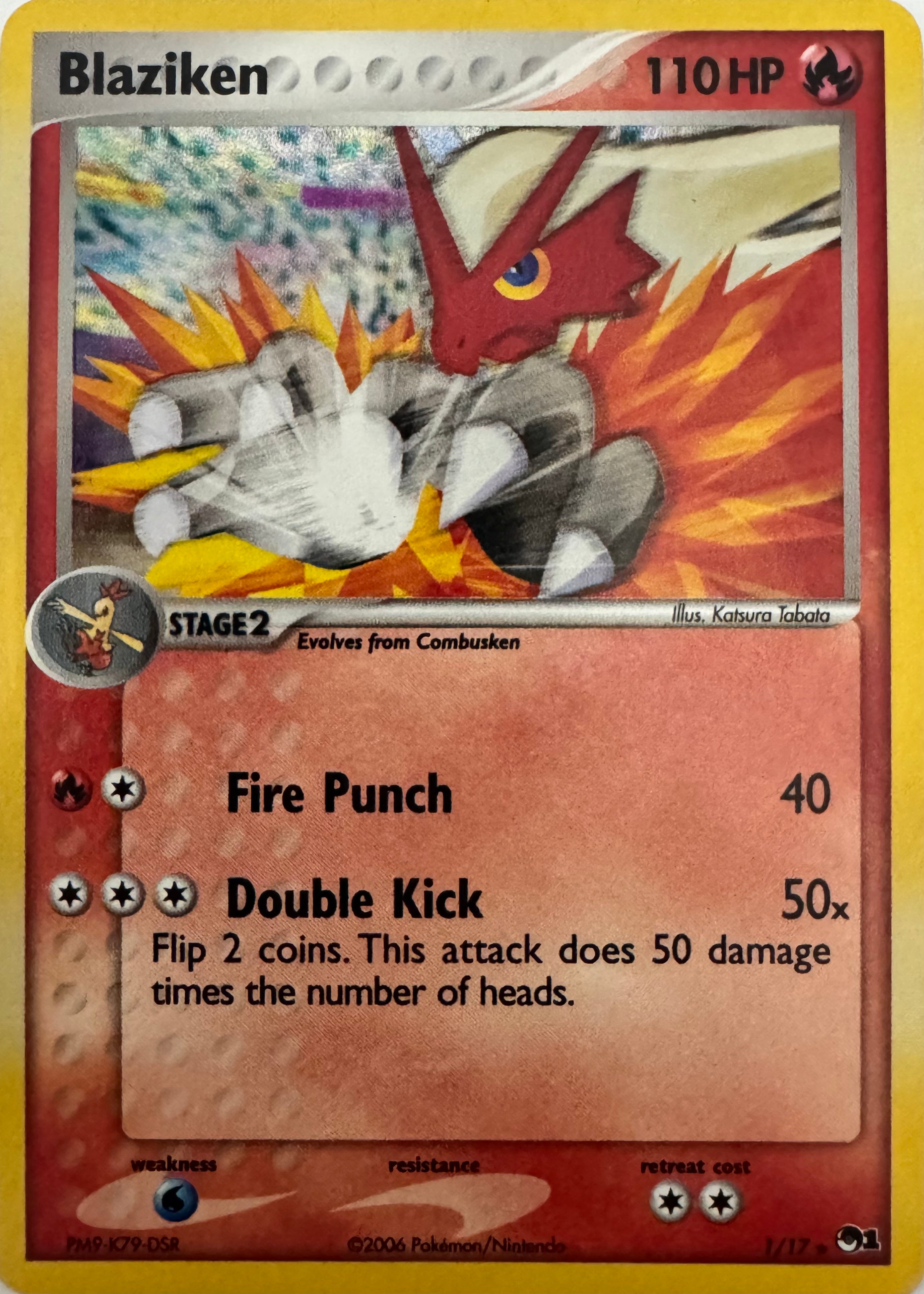 Pokemon Tcg Blaziken 1/17 Holo
