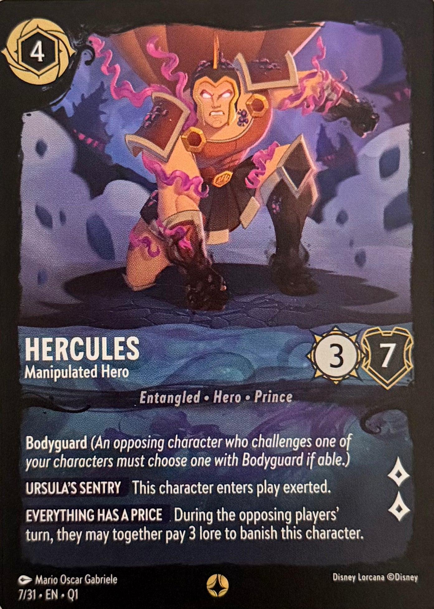 Disney Lorcana Hercules 7/31