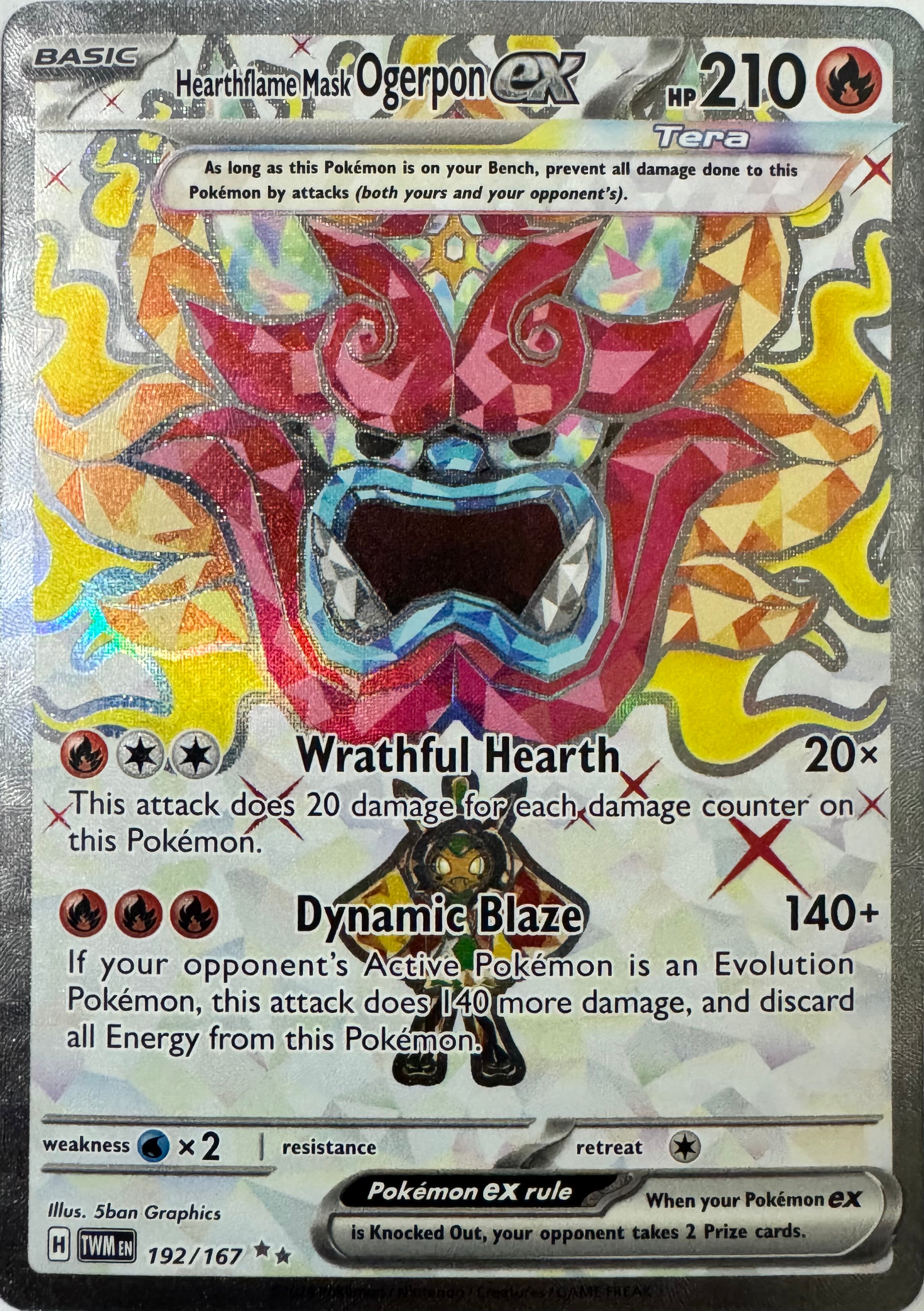 Pokemon Tcg Hearthflame Mask Ogerpon Ex 192/167