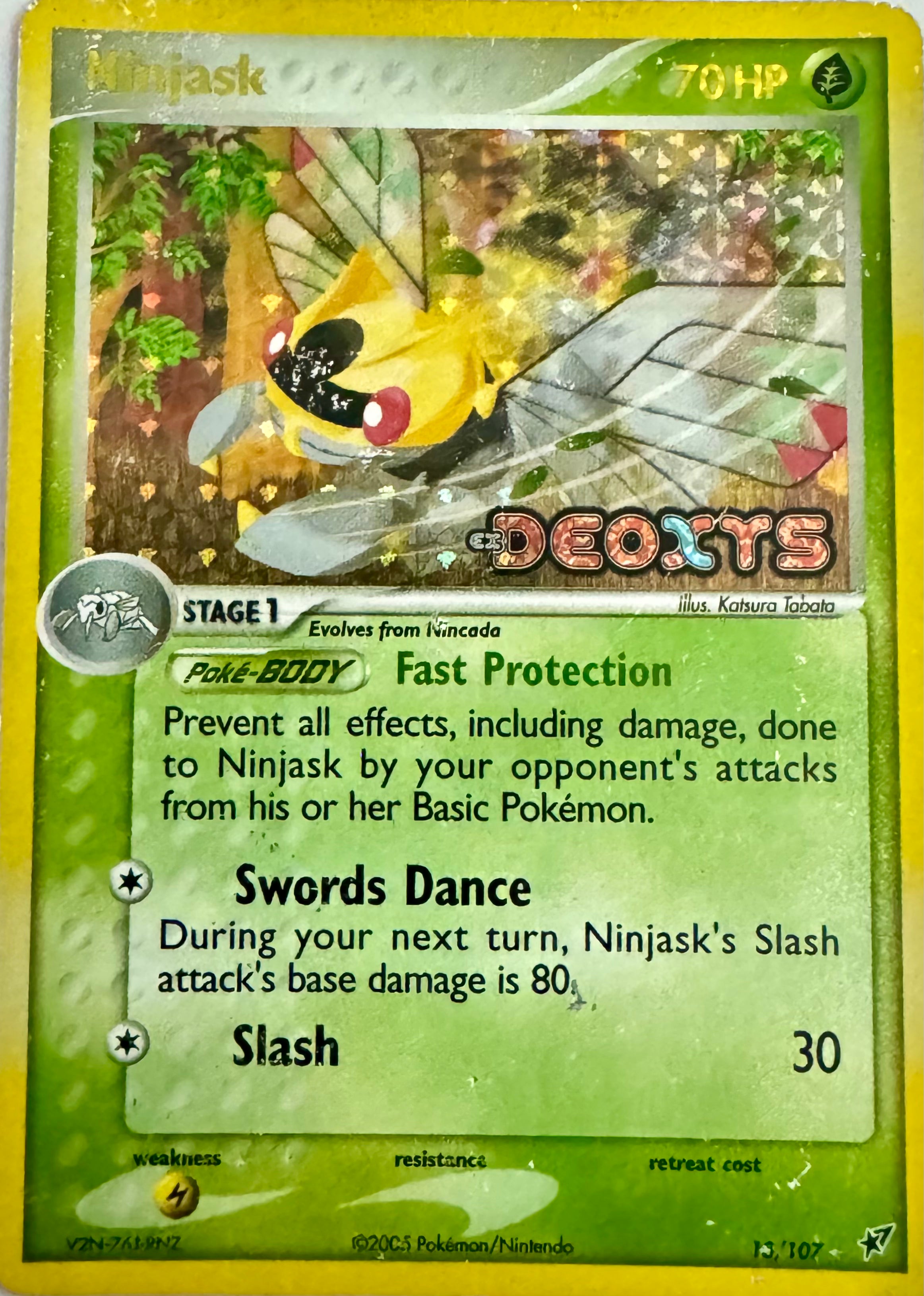 Pokemon Tcg Ninjask 13/107 Cosmos Holo (Stamped)