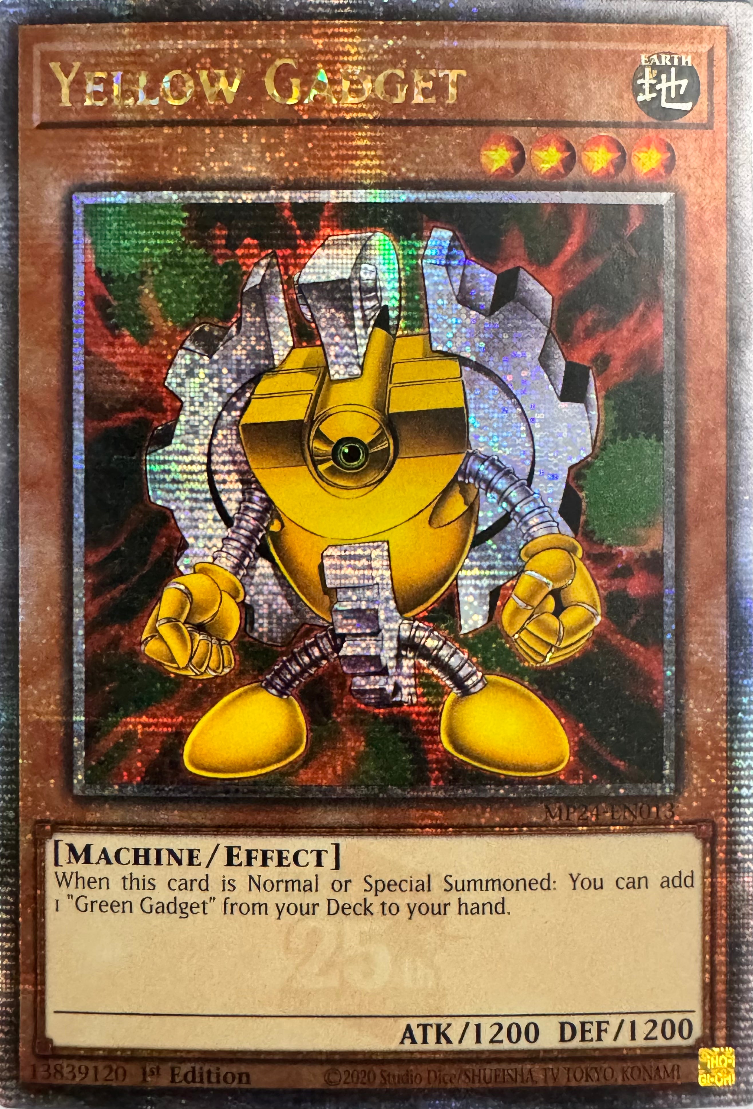 Yugioh! Yellow Gadget Mp24-en013 1st Edition Quarter