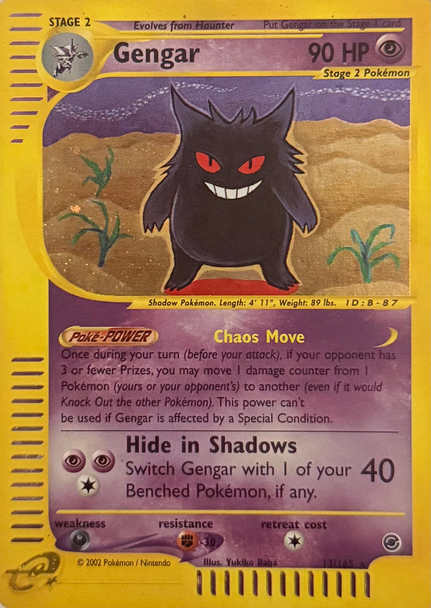 Pokemon Tcg Gengar 13/165