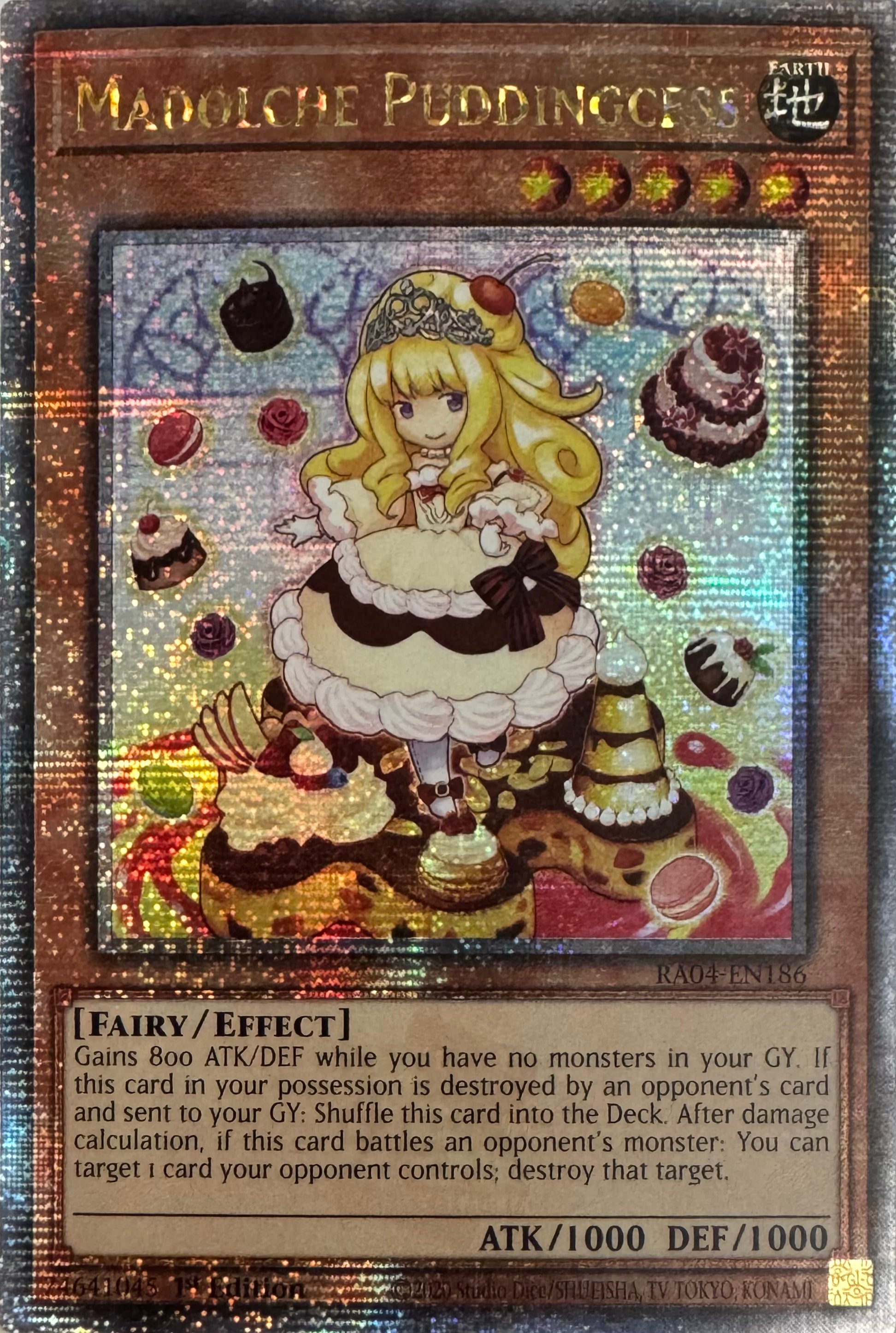 Yugioh! Madolche Puddingcess Ra04-en186 1st Edition Quarter