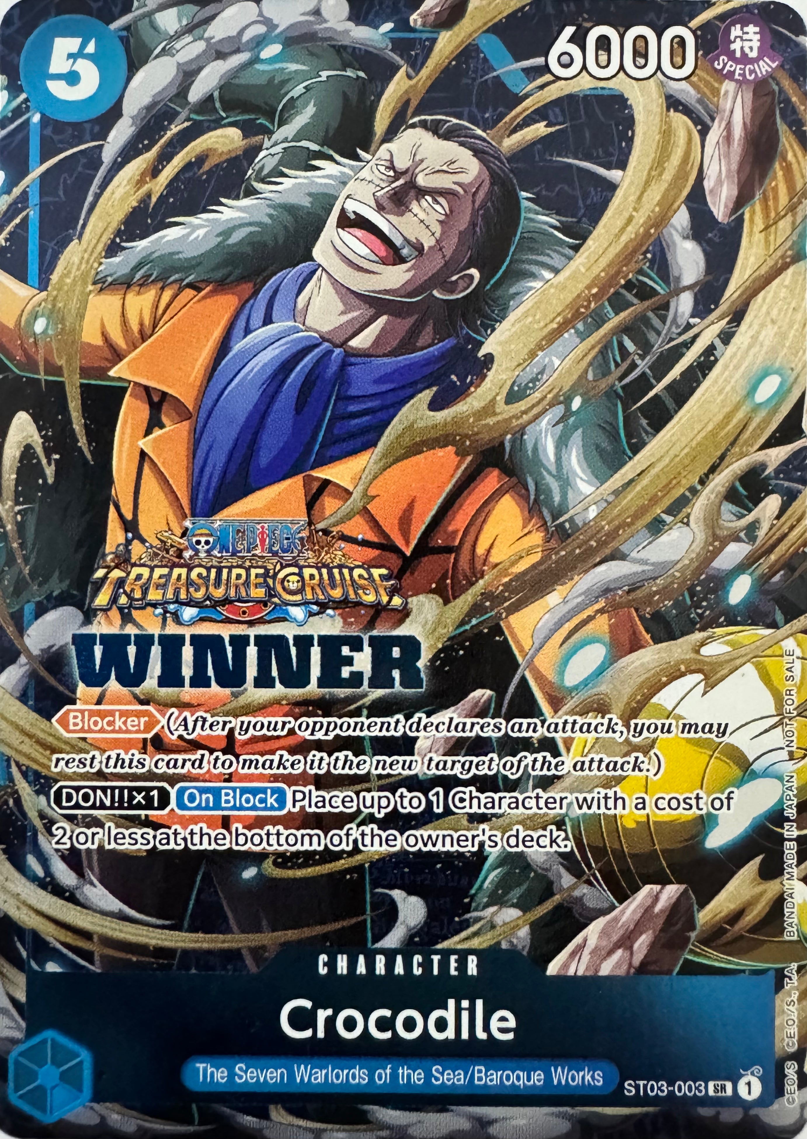 One Piece Tcg Crocodile St03-003 Foil