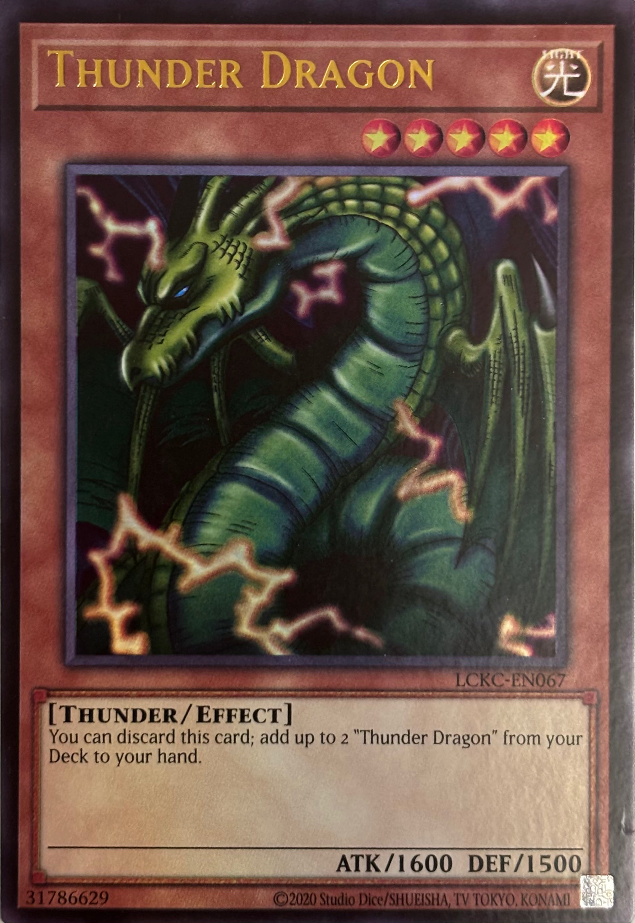 Yugioh! Thunder Dragon LCKC-EN067 Ultra
