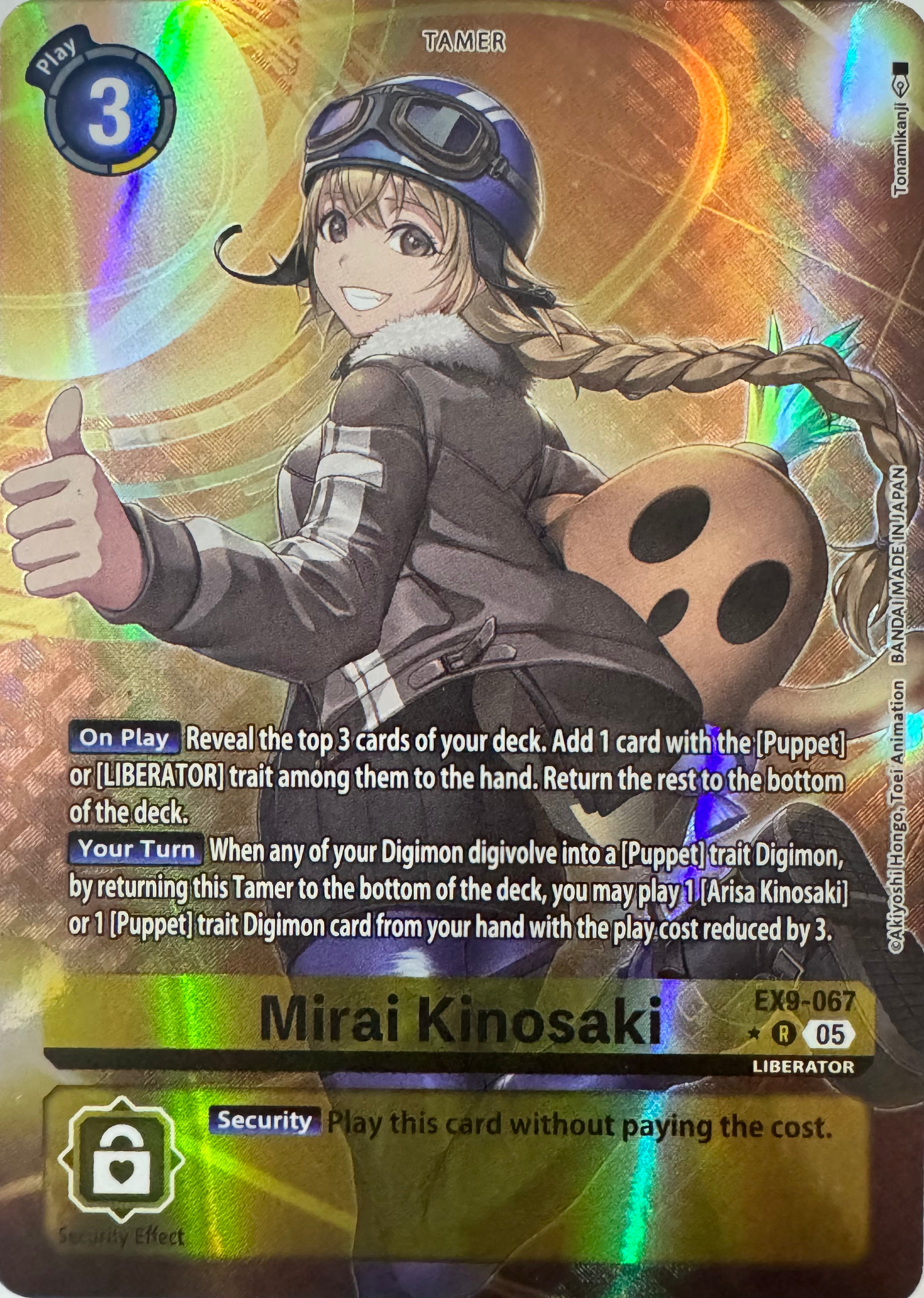 Digimon Tcg Mirai Kinosaki Ex9-067 Foil