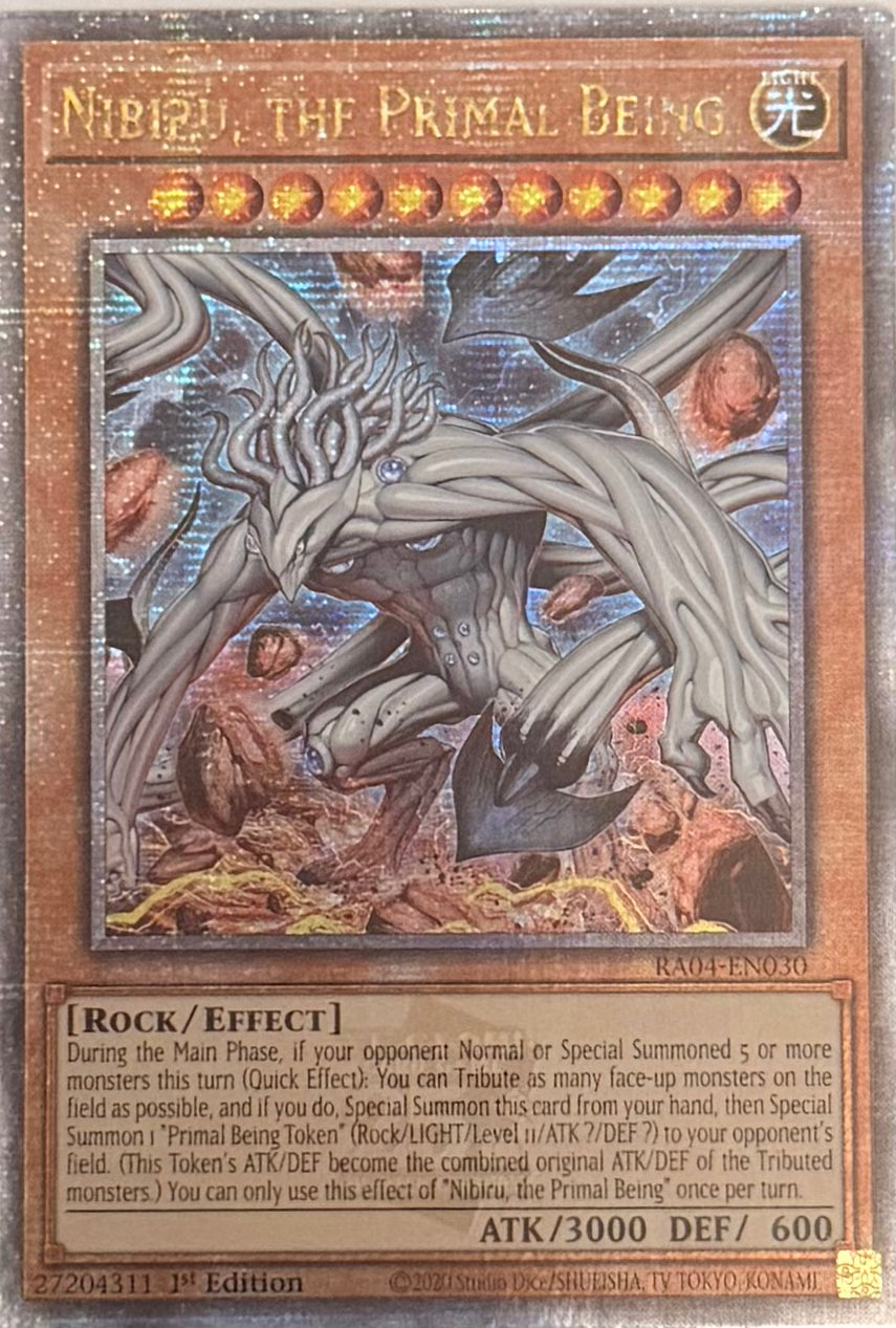 Yugioh! Nibiru The Primal Being RA04-EN030 Quarter Century