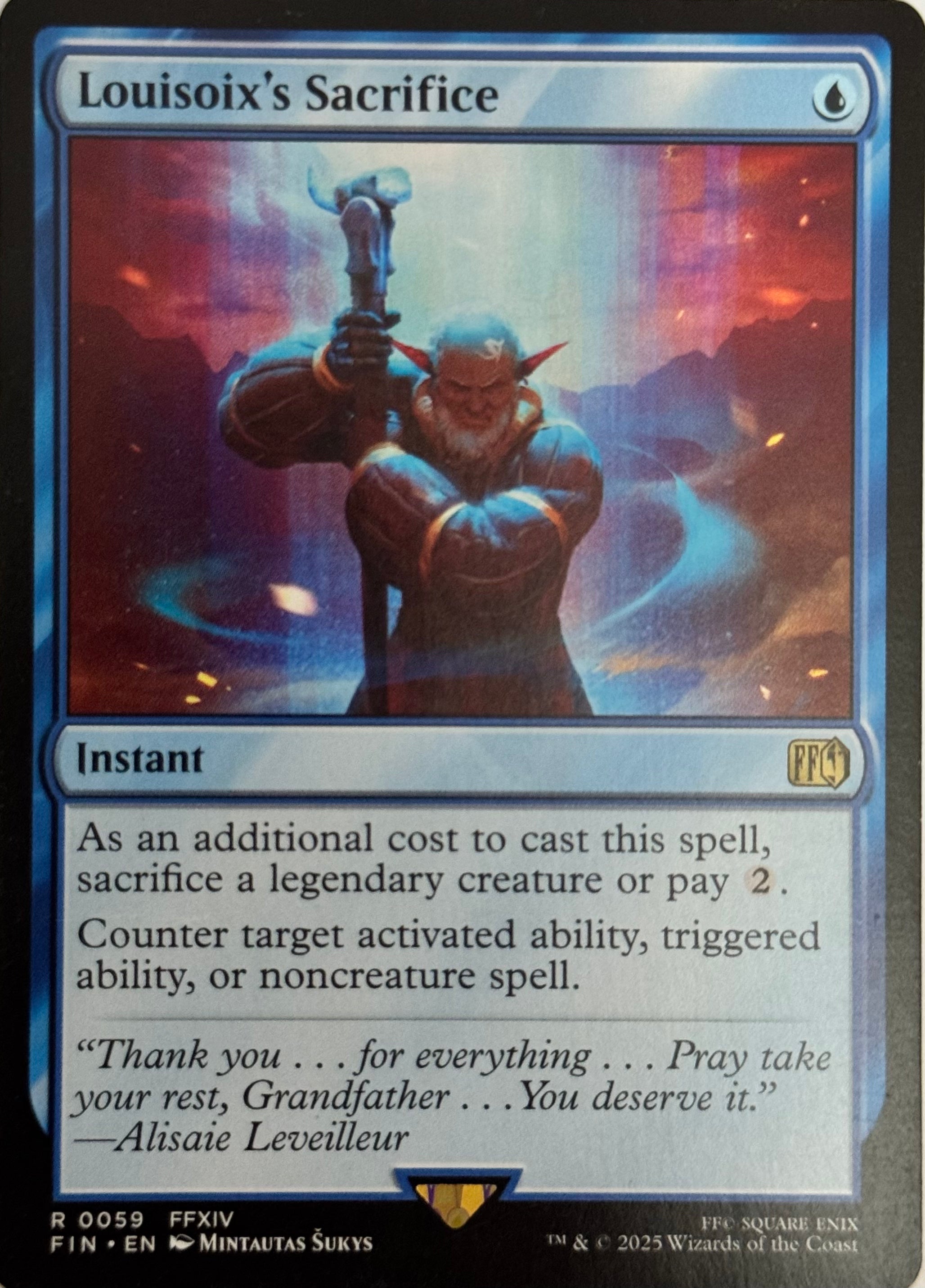 Magic Tcg Louisoix’s Sacrifice 0059 Rare
